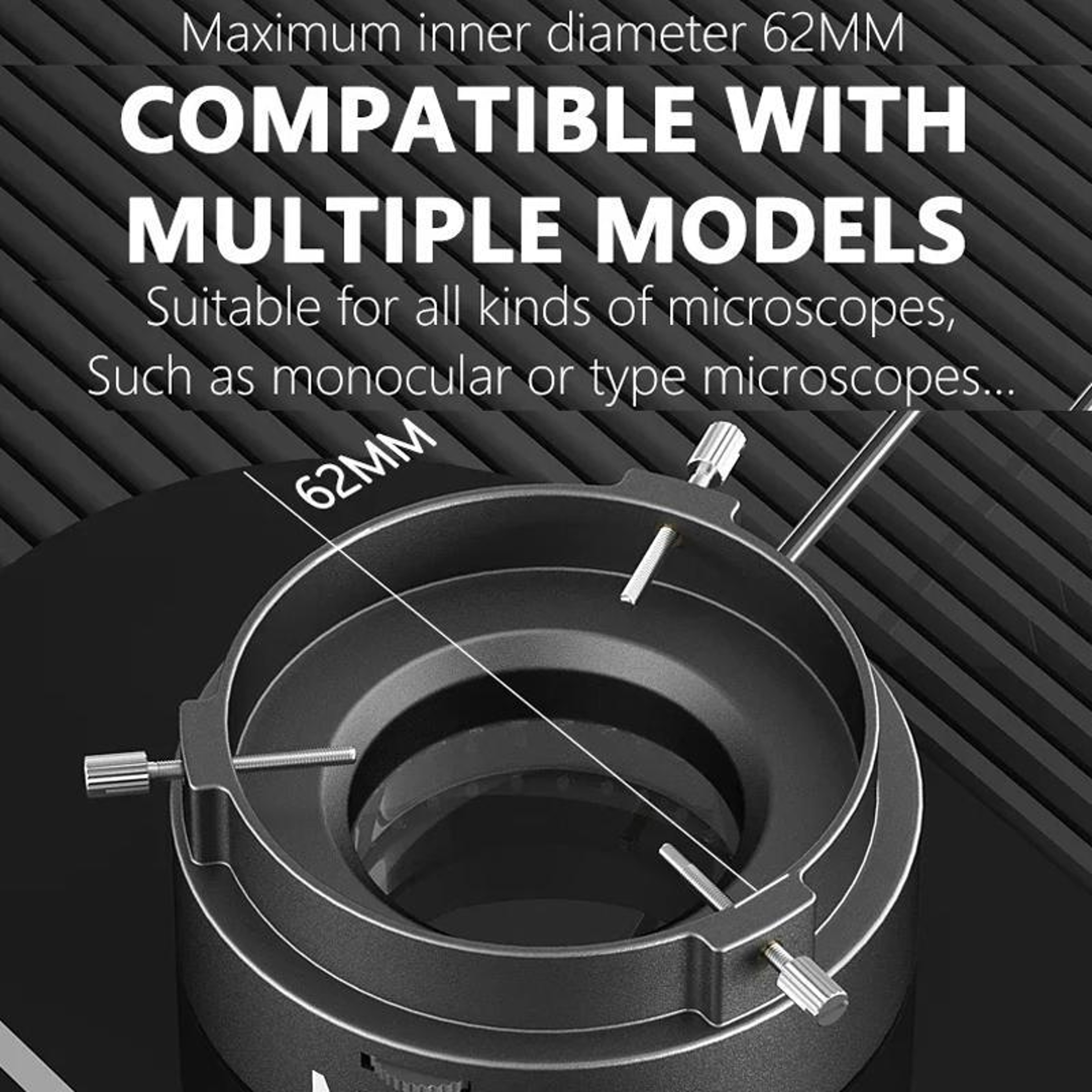MaAnt MY036 Microscope Ring Light 72 LED USB Ring Light For Cell Phone Repair Microscopes 7