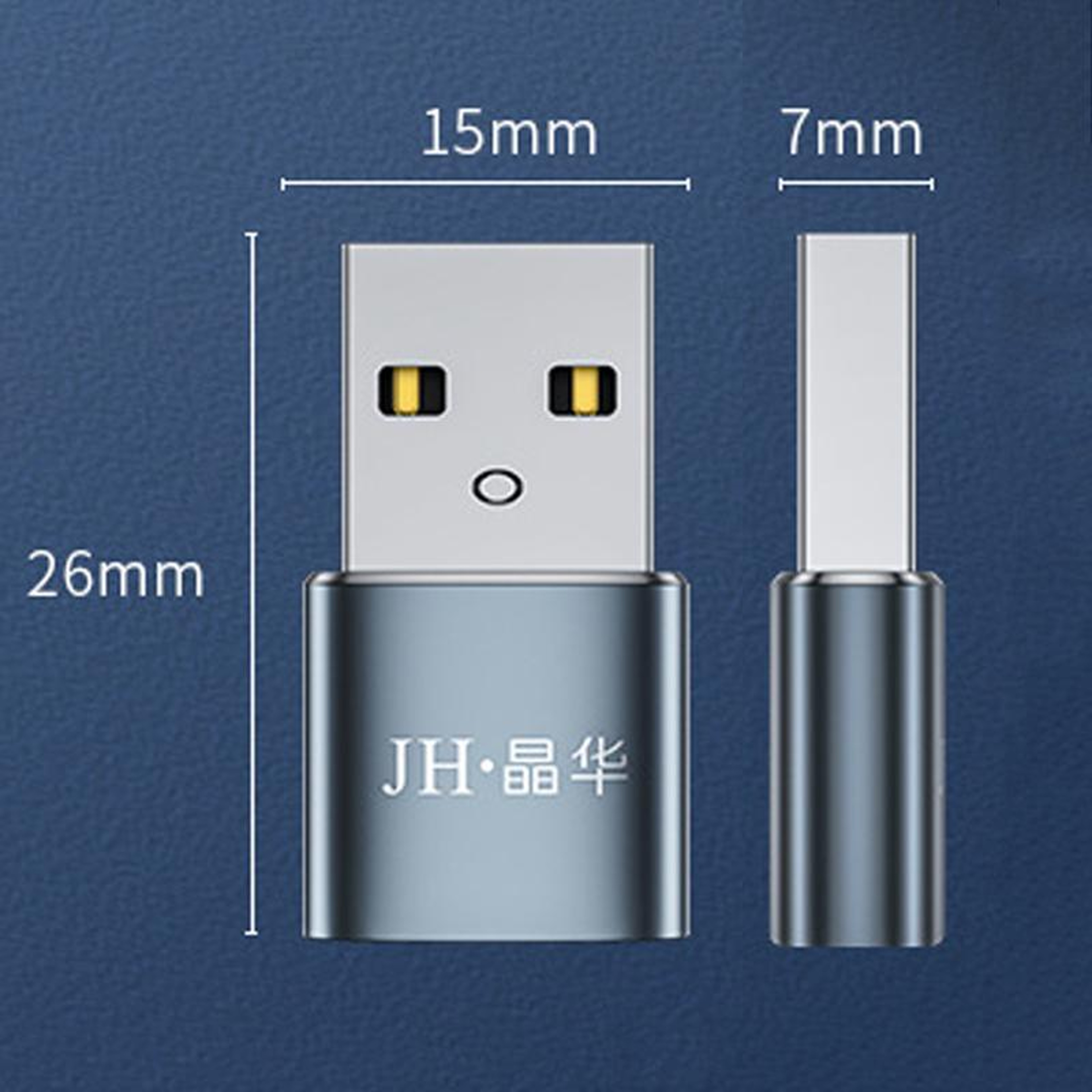 JINGHUA S505 USB To Type C Adapter USB 20 Charging And Data Transfer Converter 5