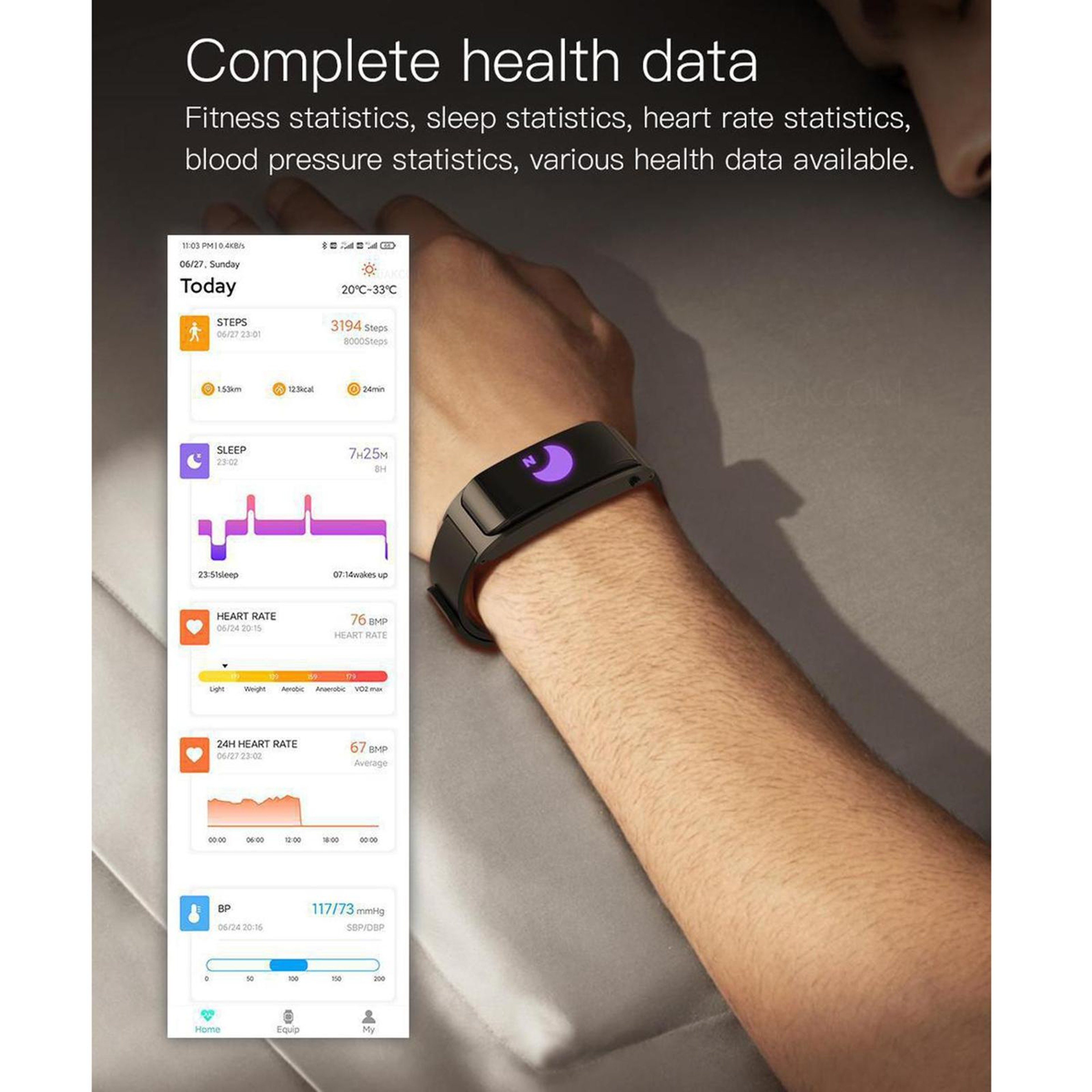 JAKCOM F2 Bluetooth Earphone Smartwatch with NFC Bluetooth Calling Health Fitness Tracker – view 6