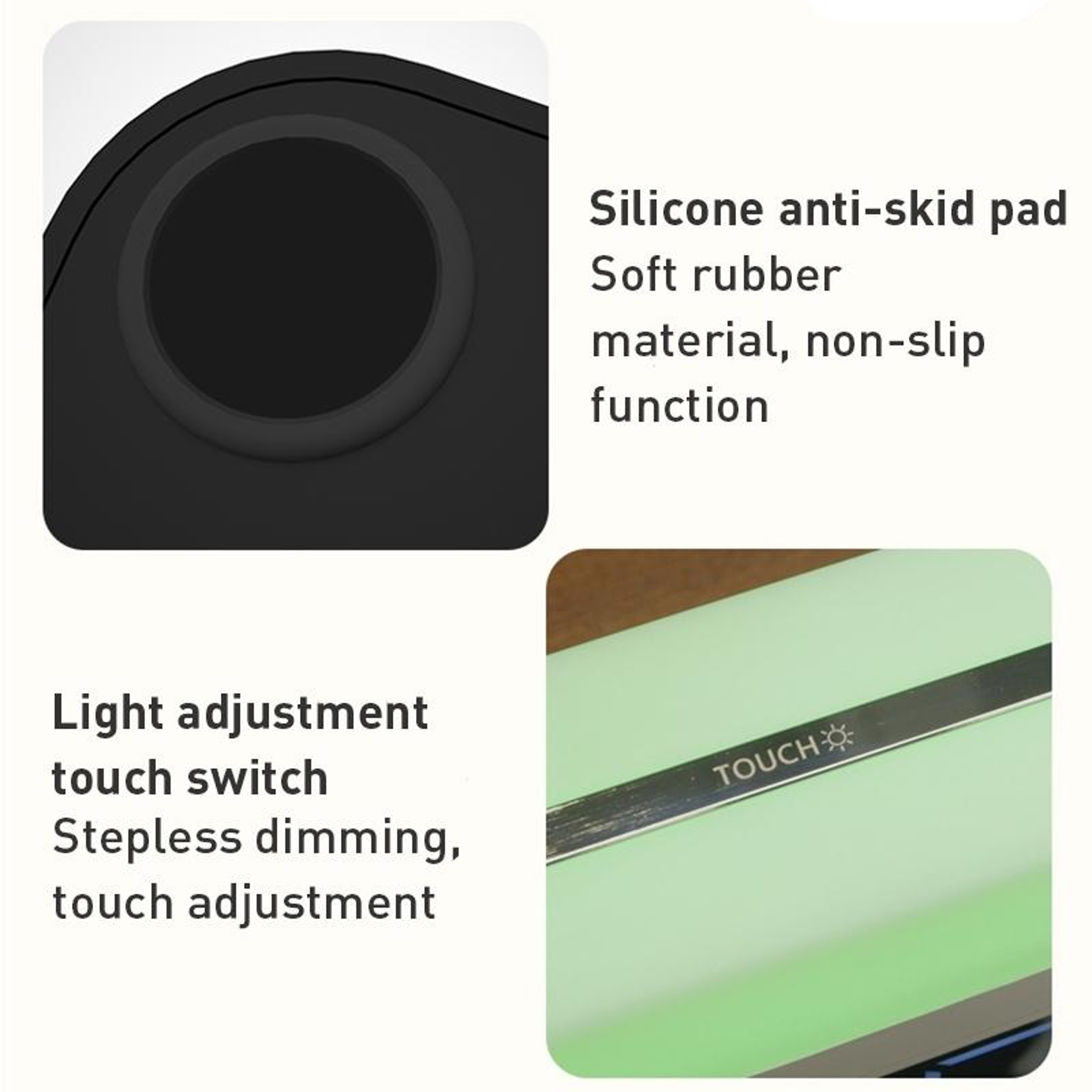 N65 6 in 1 Wireless Charger Fast Wireless Charging Station with Clock Alarm LED Light for Phone Watch Earbuds – view 10