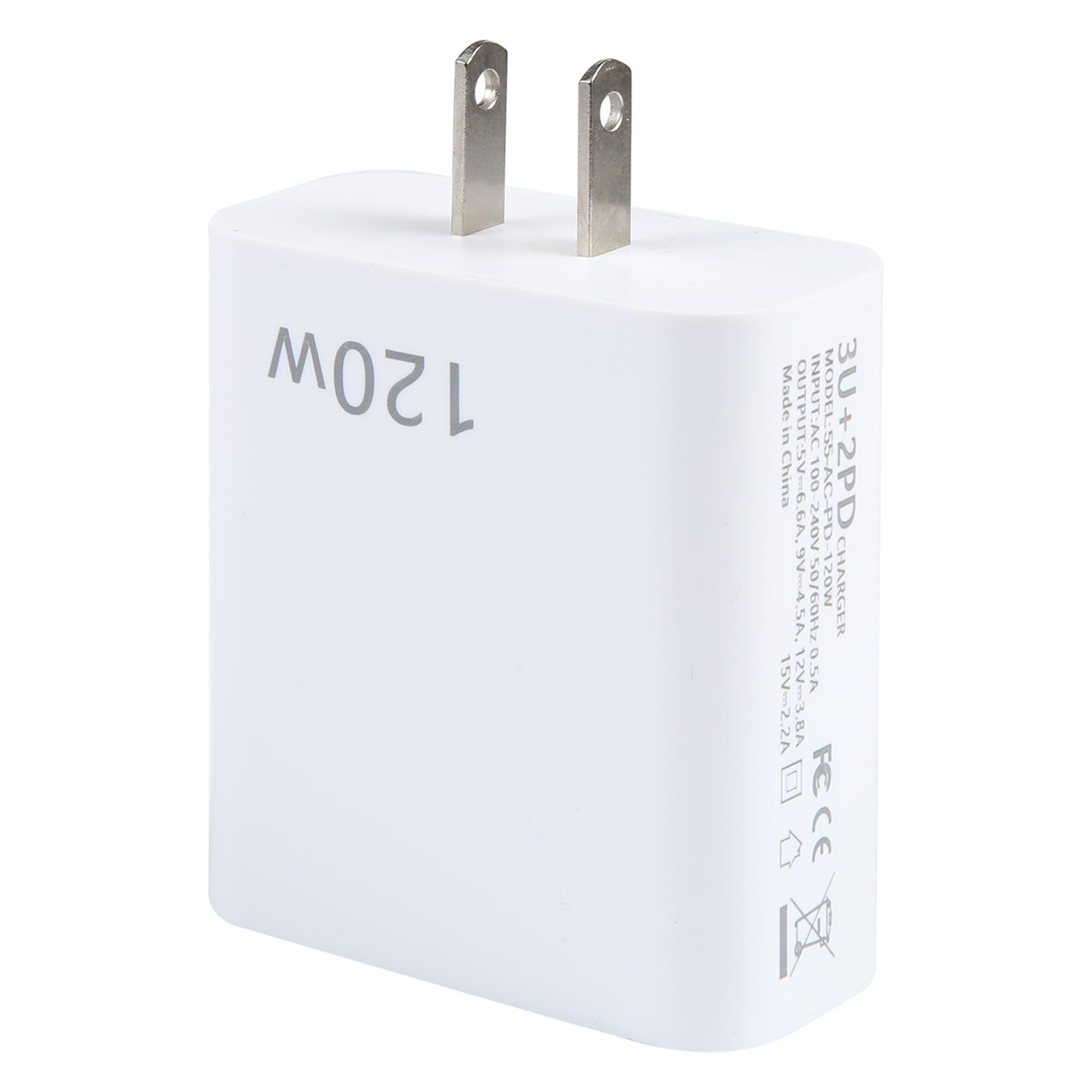 120W USB C Charger 5 Port Fast Charging Station With Dual PD Type C And USB Ports US Plug 1