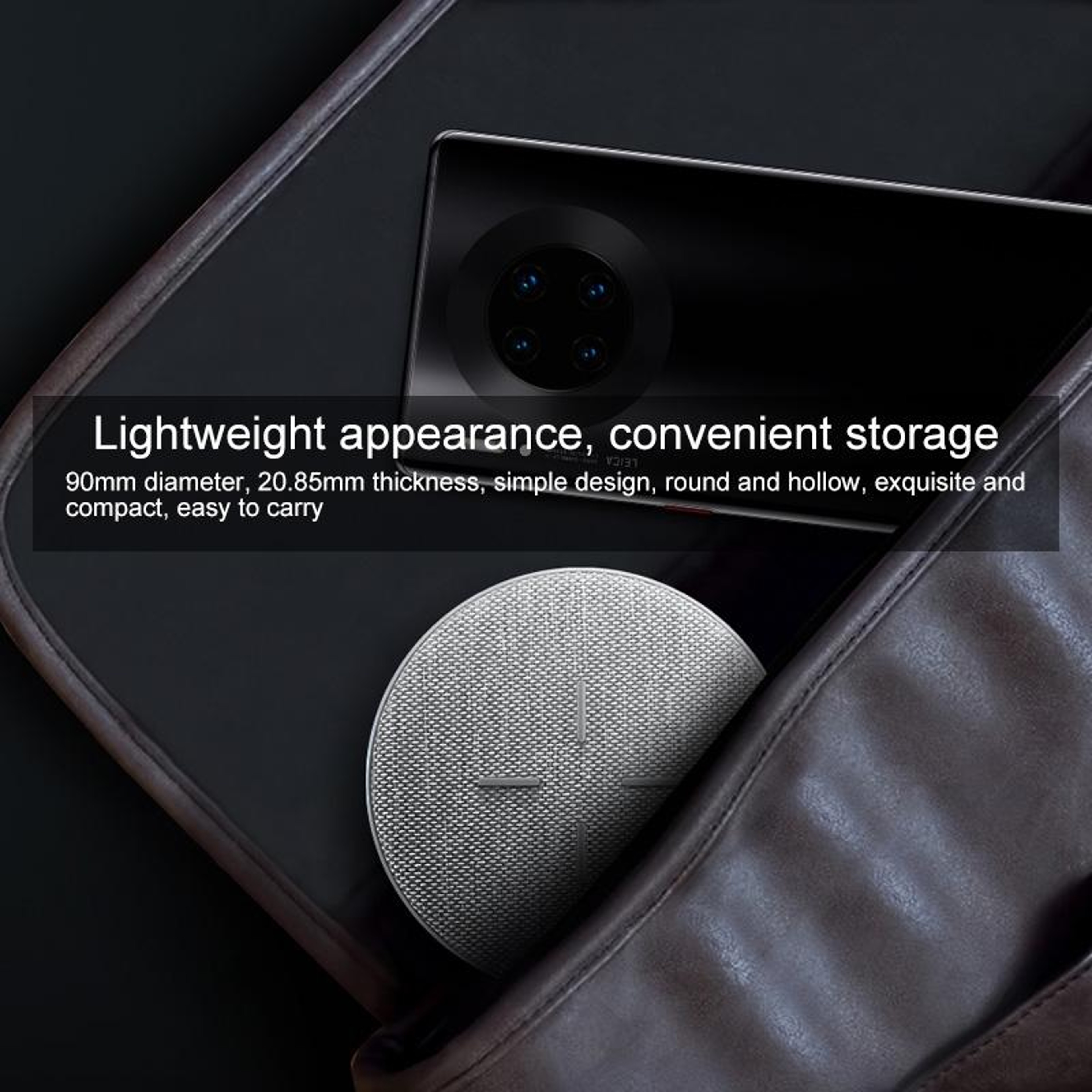 Huawei CP61 27W Wireless Charger Qi Fast Wireless Charging Pad with Quiet Cooling Fan – view 3