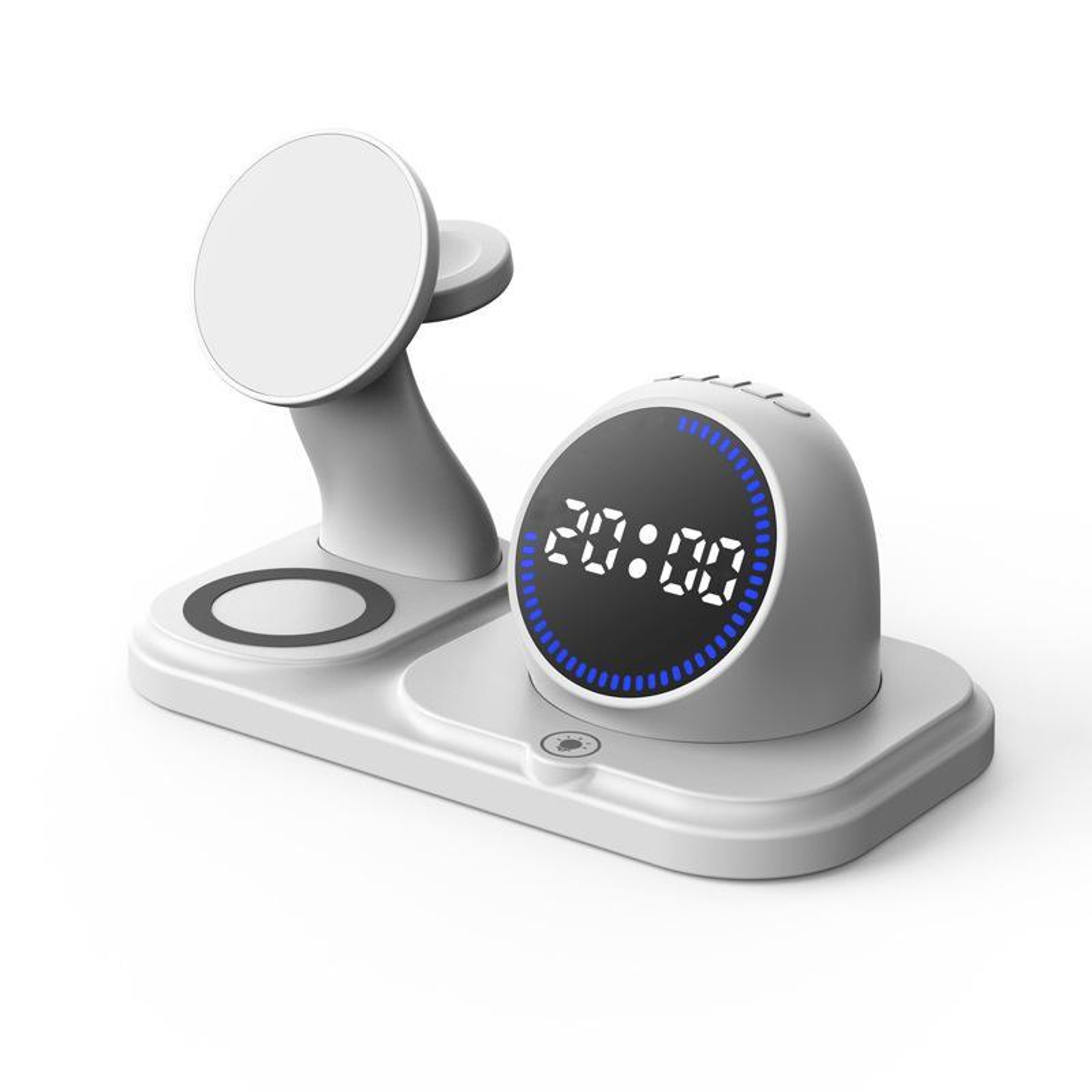 6 in 1 Magnetic Wireless Charging Station with Bluetooth Speaker Clock RGB Light and Fast Wireless Charger – view 11