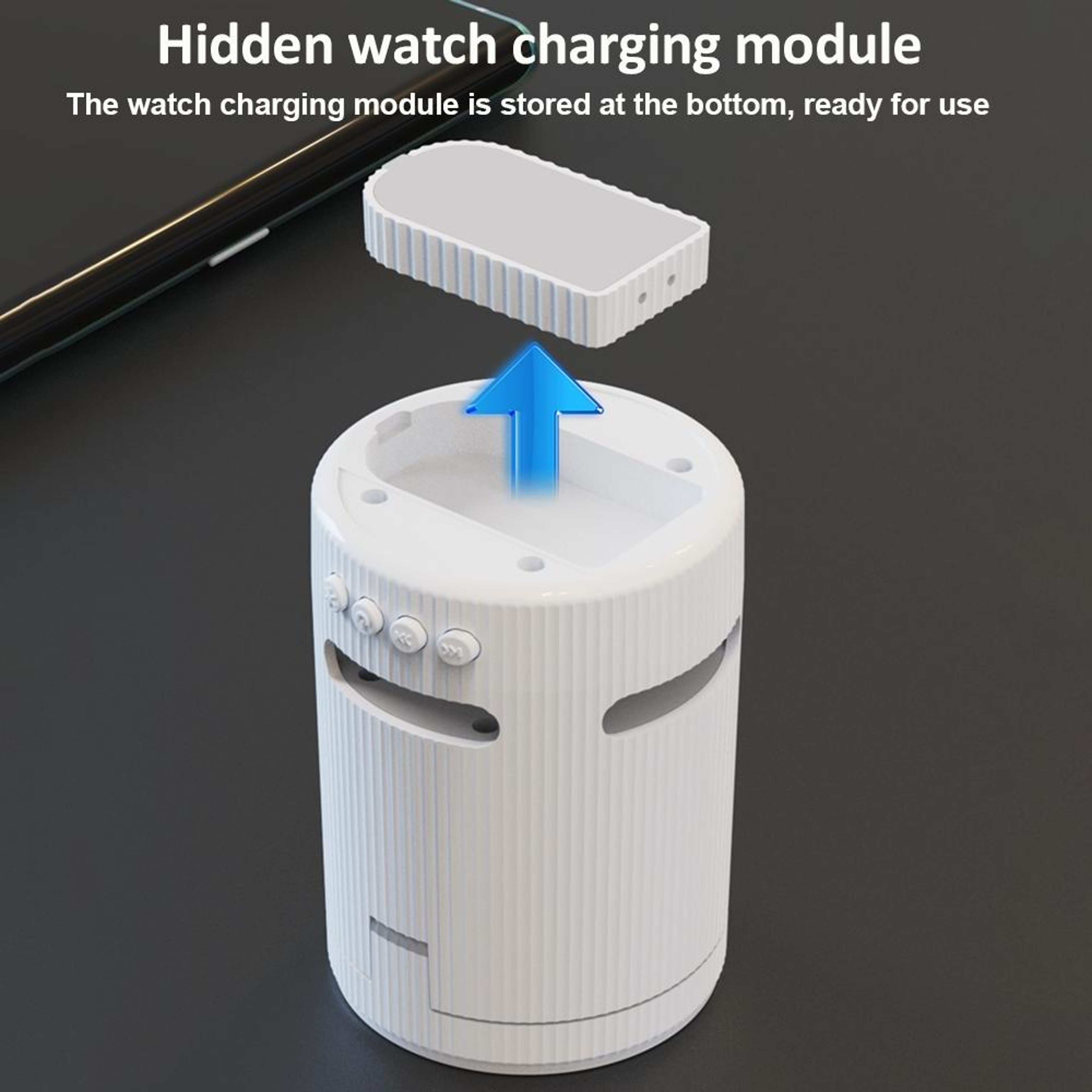 H61 4 in 1 Wireless Charger Foldable Magnetic Wireless Charging Station with Bluetooth Speaker and RGB Light – view 6