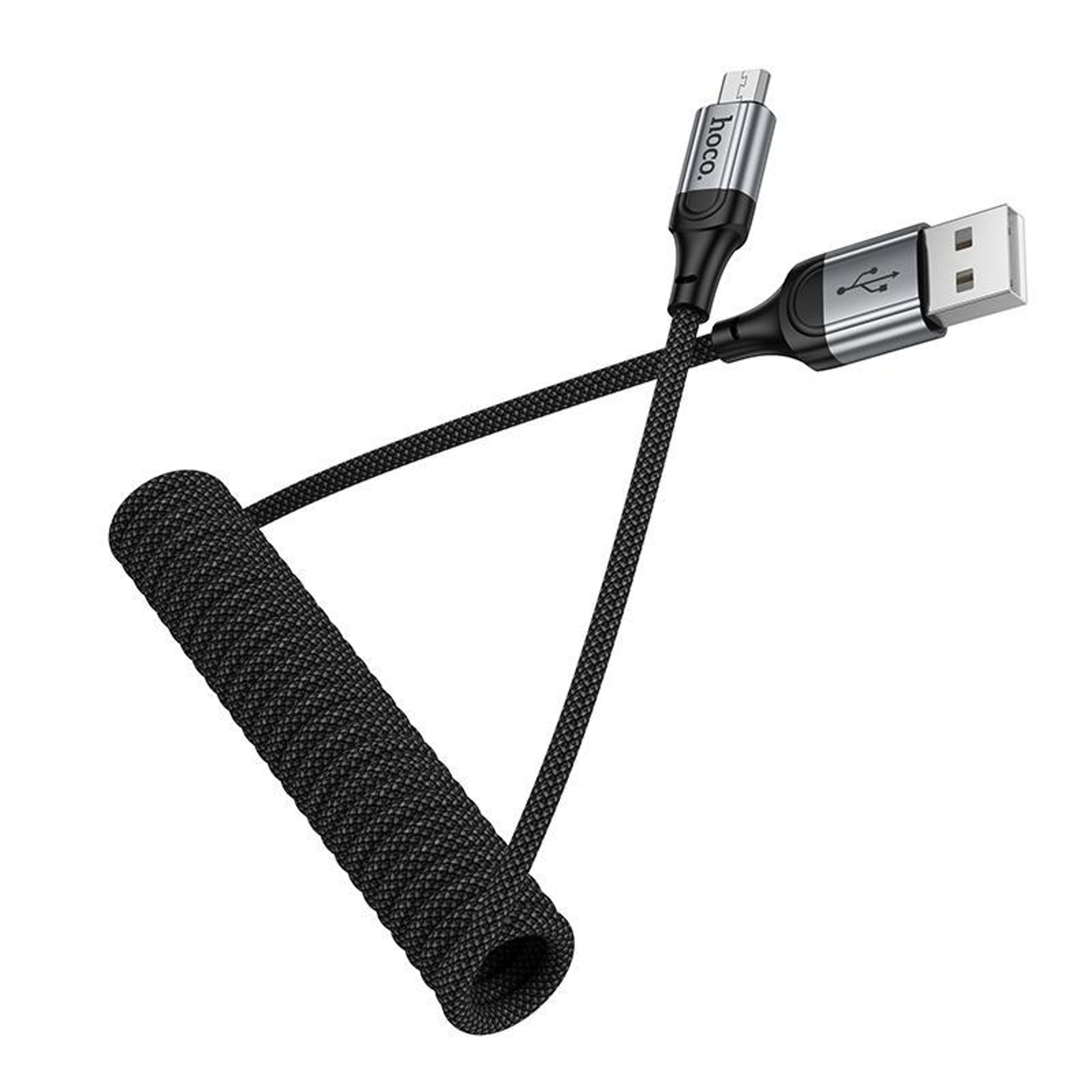 Hoco X121 Nuevo Micro USB Cable 24A Fast Charging Cable With Spring Braided Design 2