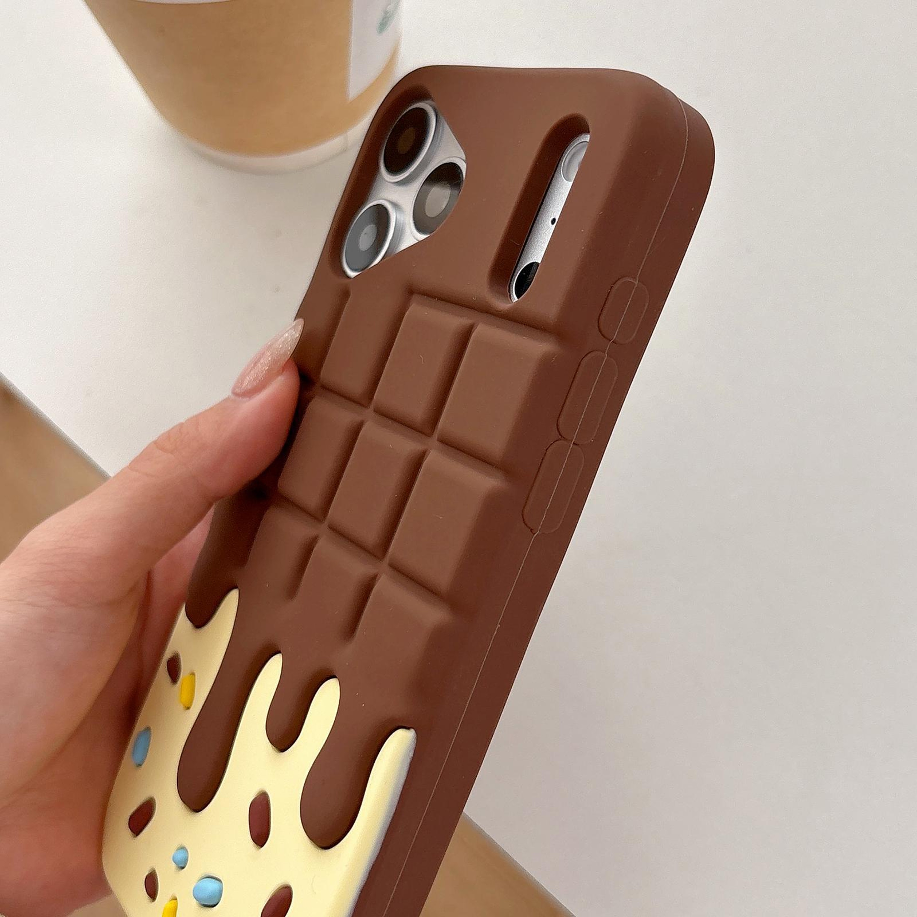 Chocolate Candy IPhone 15 Pro Case Soft Silicone Protective Cover For IPhone 15 Pro Max 4