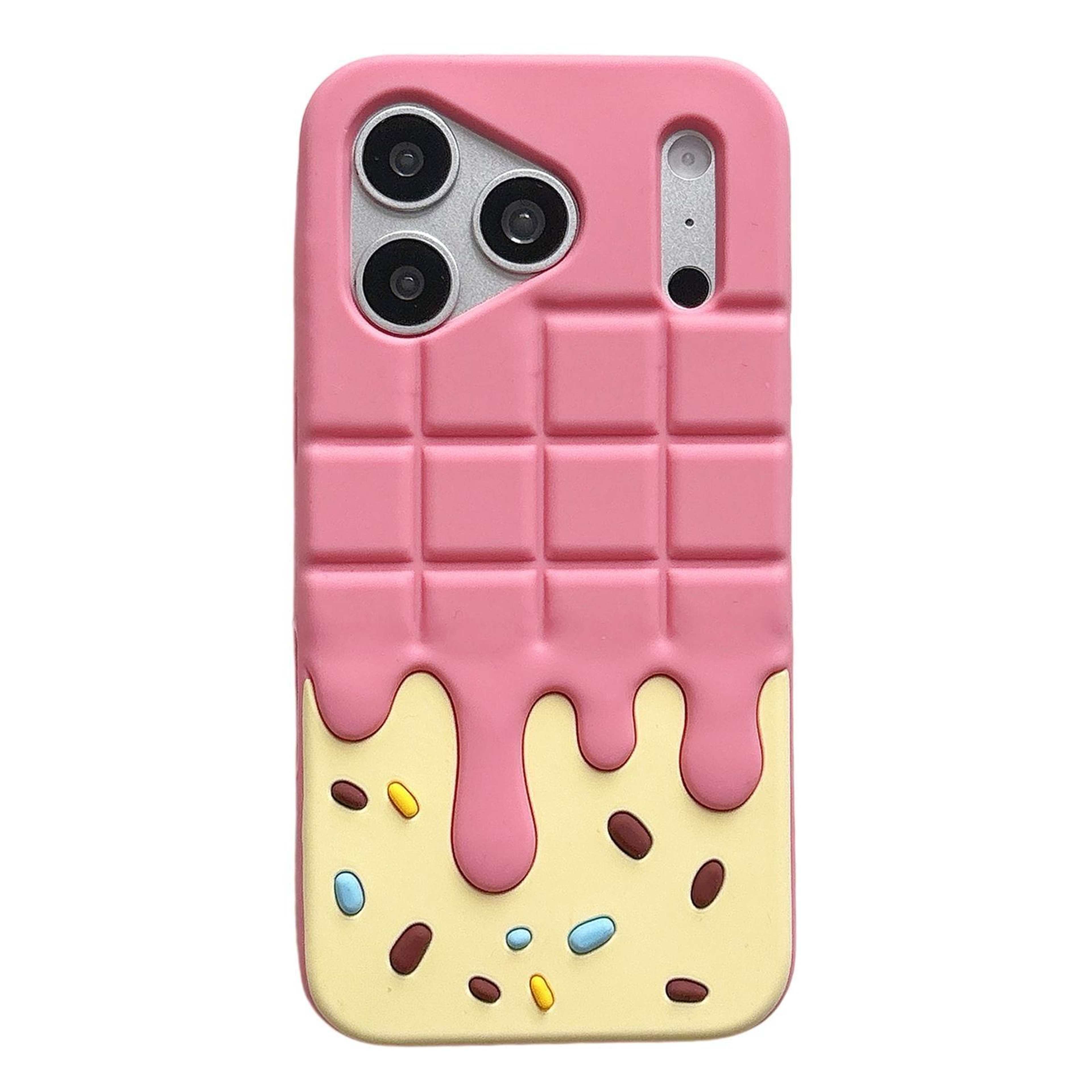 Candy Chocolate IPhone 17 Pro Case Soft Silicone Protective Cover For IPhone 17 Pro Max 0