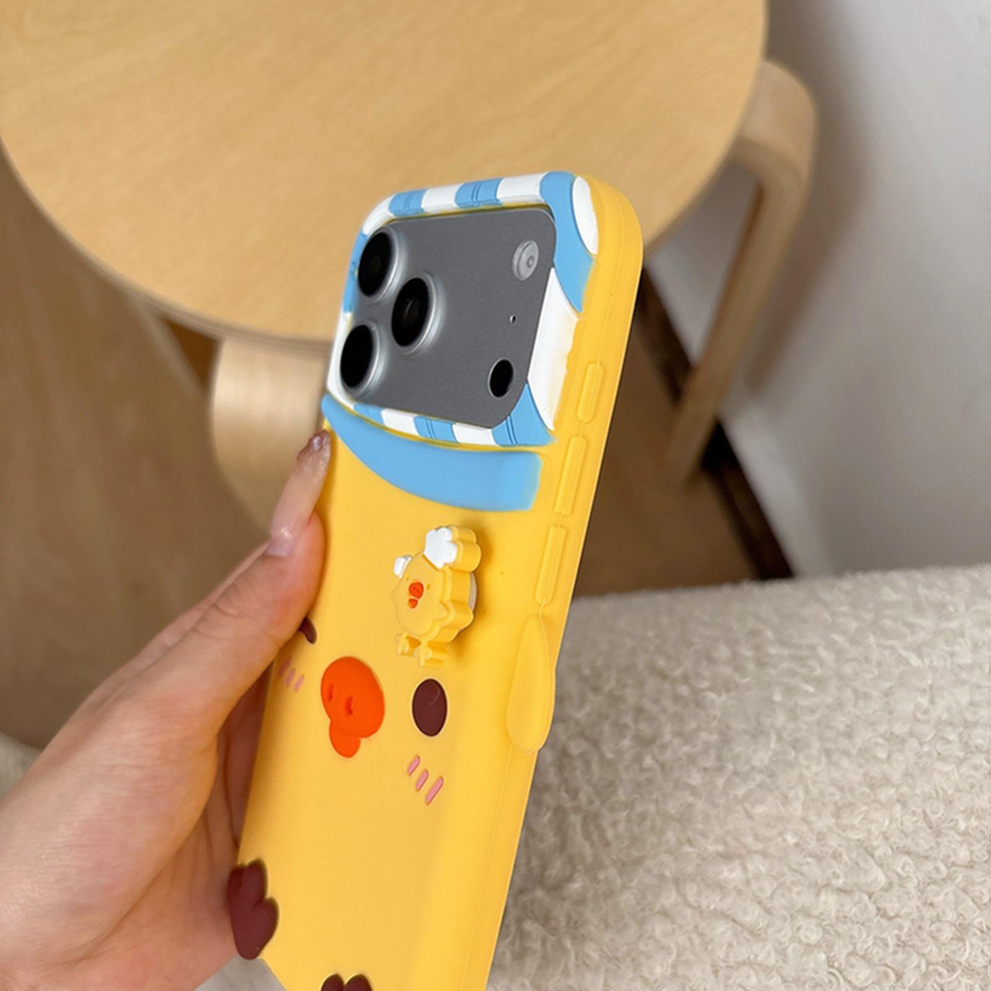 Cute Chick iPhone 17 Pro Max Case Soft Silicone Phone Case with Full Camera Protection – view 5