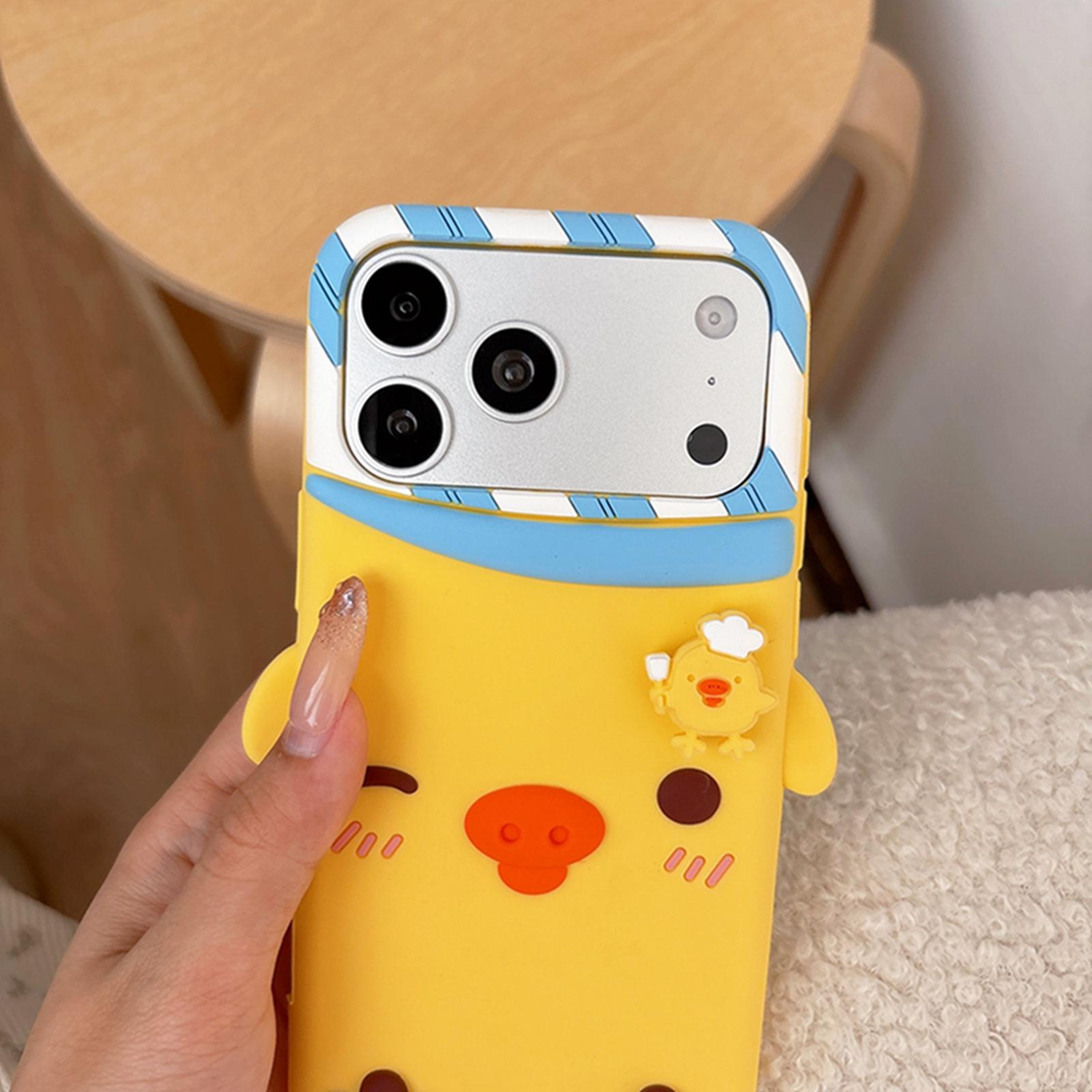 Cute Chick Silicone iPhone 17 Pro Case with Shockproof Phone Case Protection – view 4