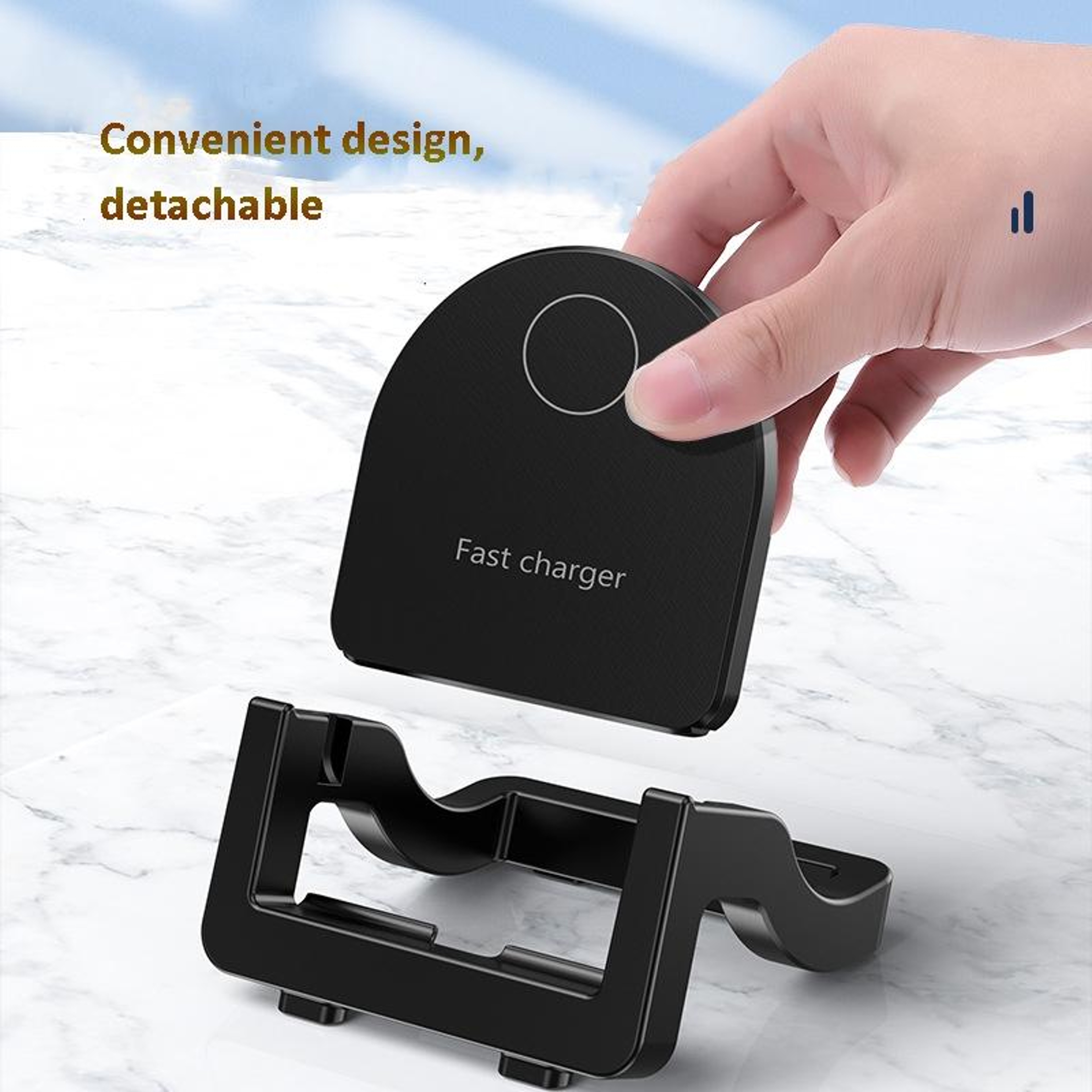 KH-18 15W Wireless Fast Charger Qi Wireless Charging Stand with Phone Holder – view 6