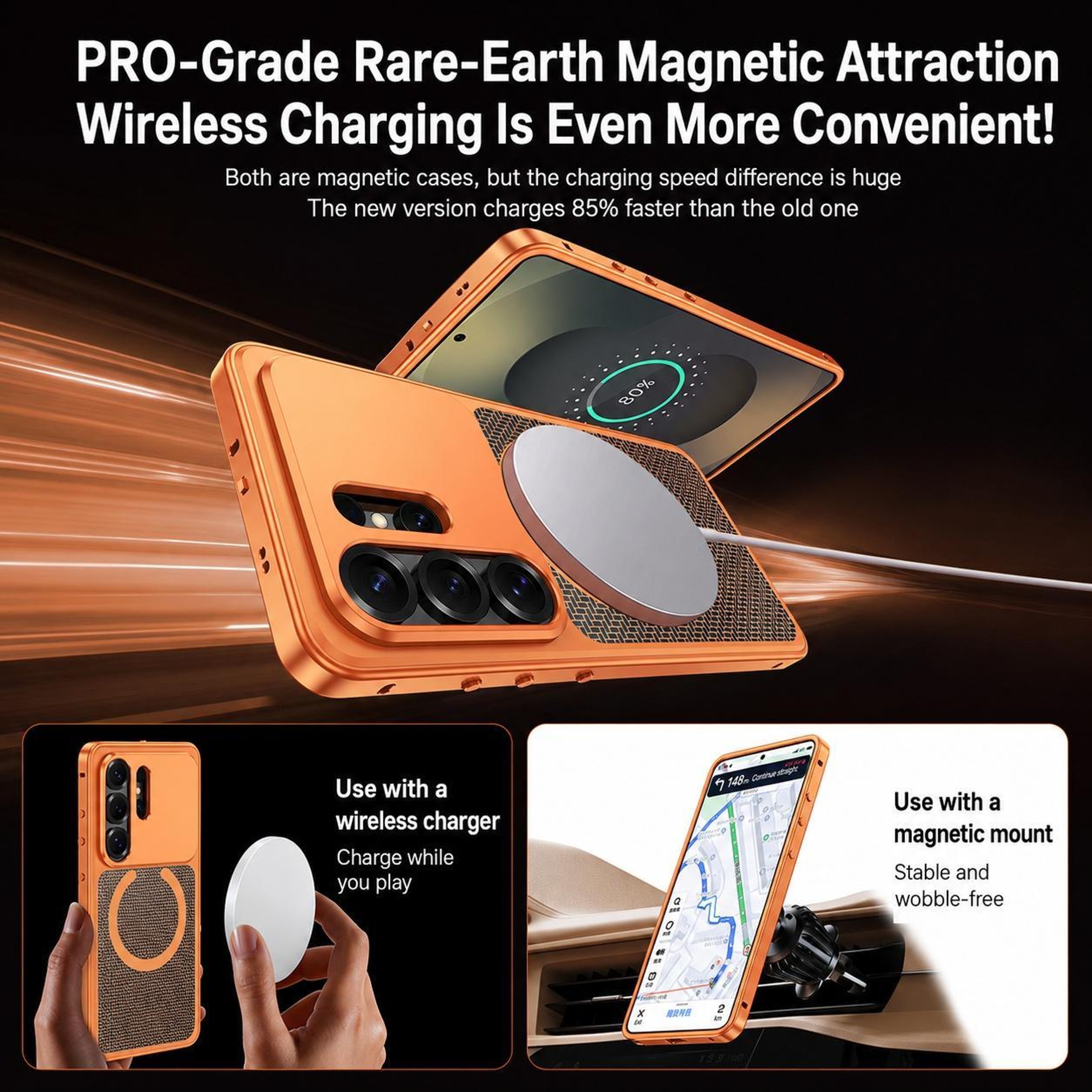 Galaxy S26 Ultra Magnetic Cooling Metal Shockproof Phone Case 2