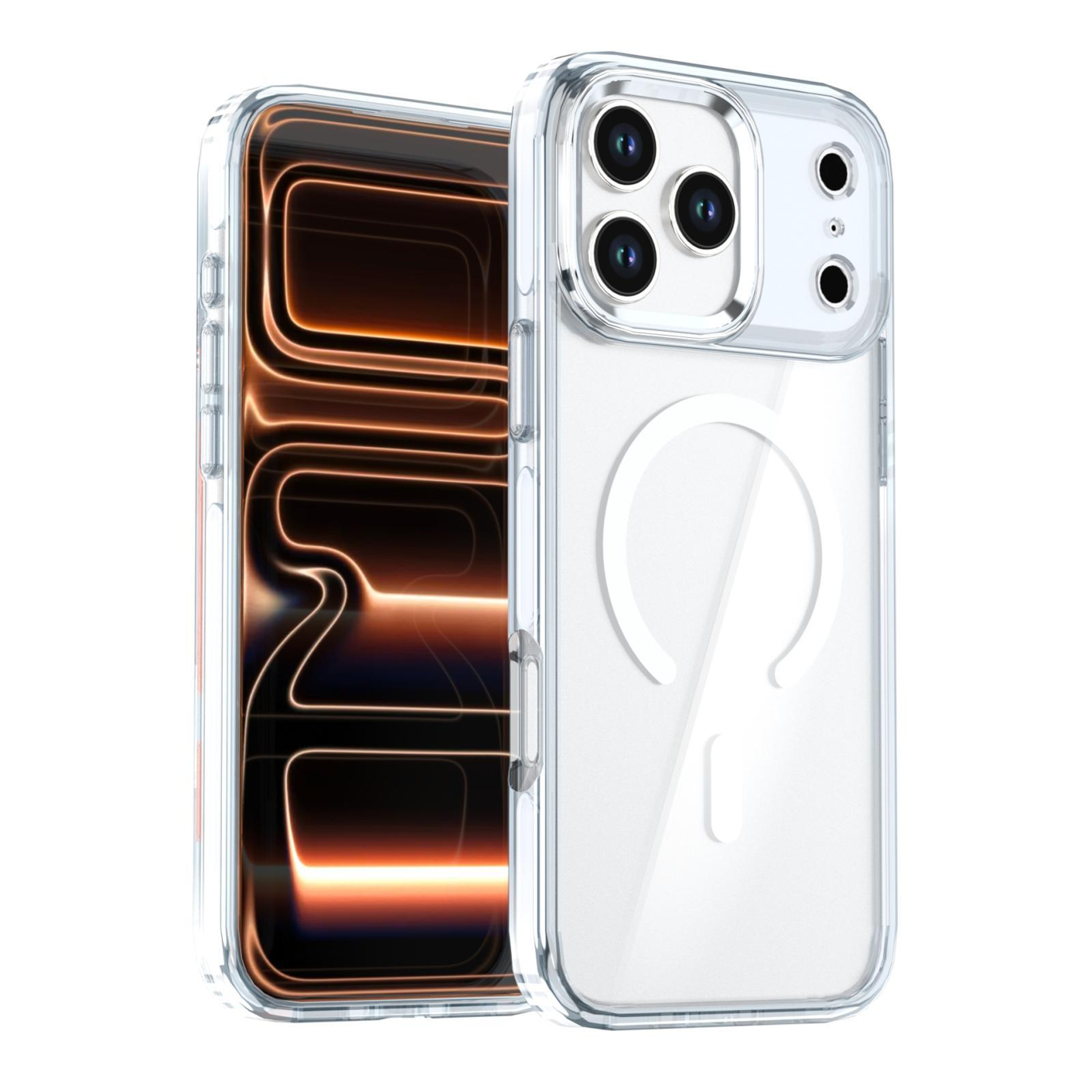 Clear Magnetic MagSafe Case For IPhone 17 Pro Max Slim Shockproof Transparent Cover 0