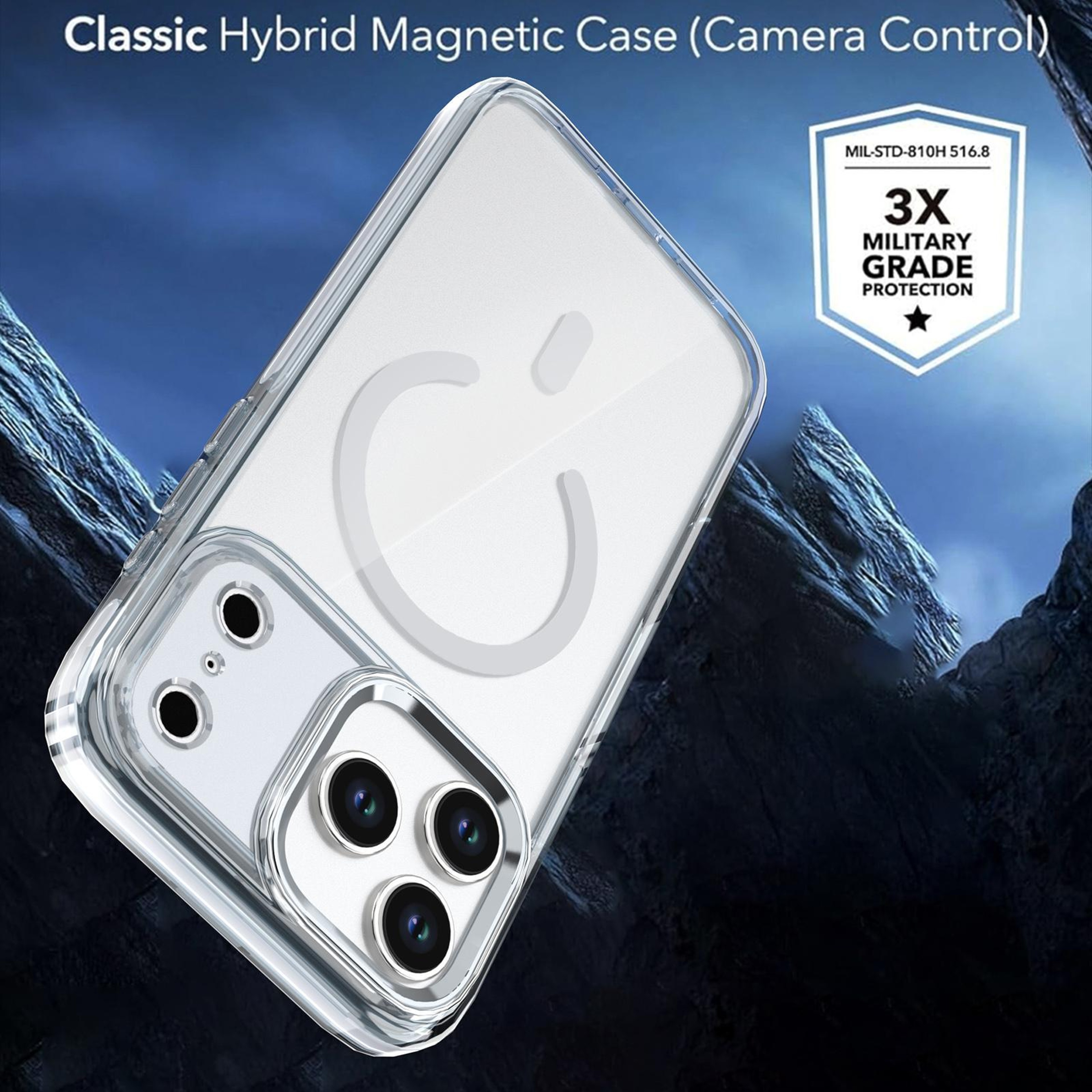 Clear Magnetic MagSafe Case For IPhone 17 Pro Max Slim Shockproof Transparent Cover 3