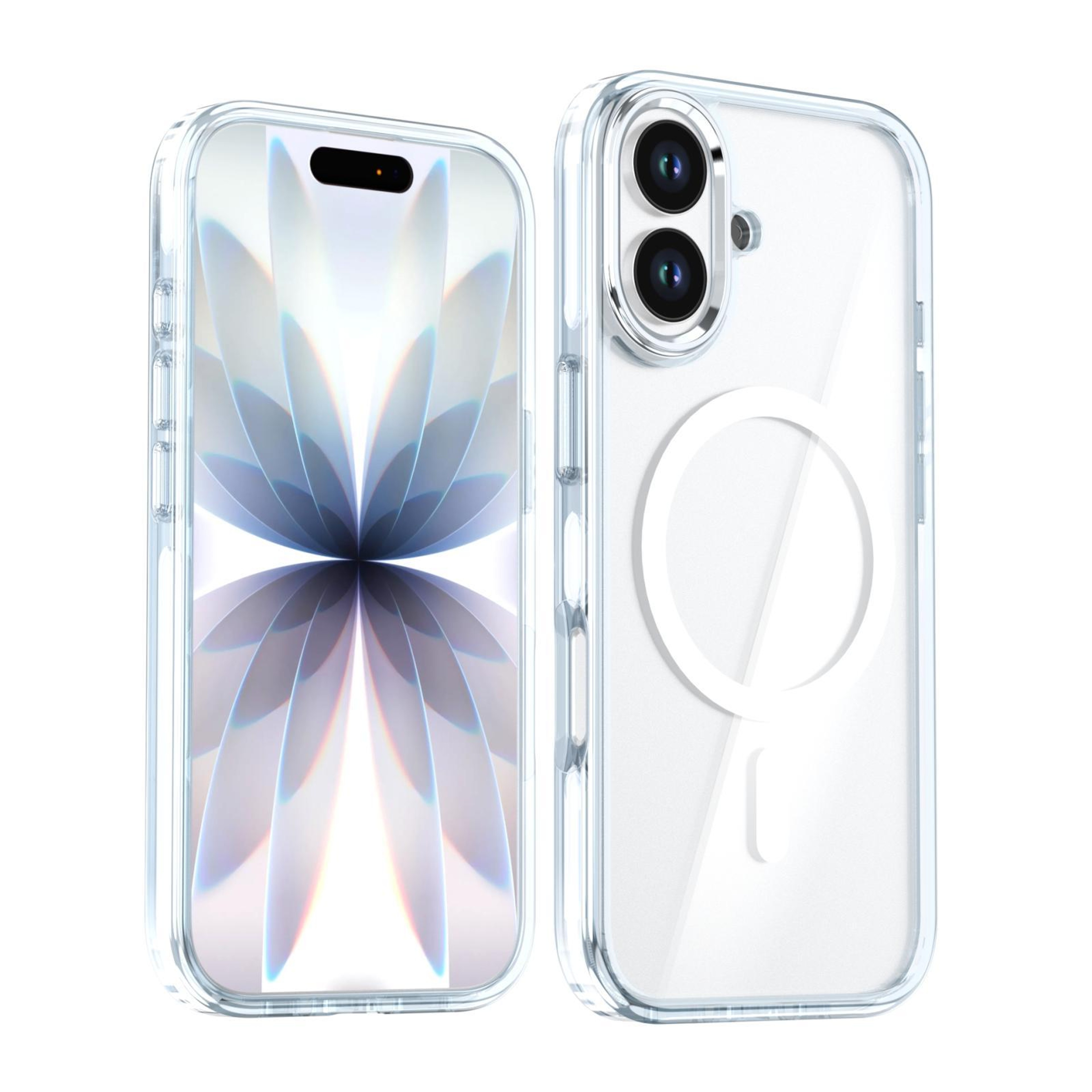 IPhone 17 Magnetic Clear MagSafe Case With TwoTone Transparent Shockproof Protection 0