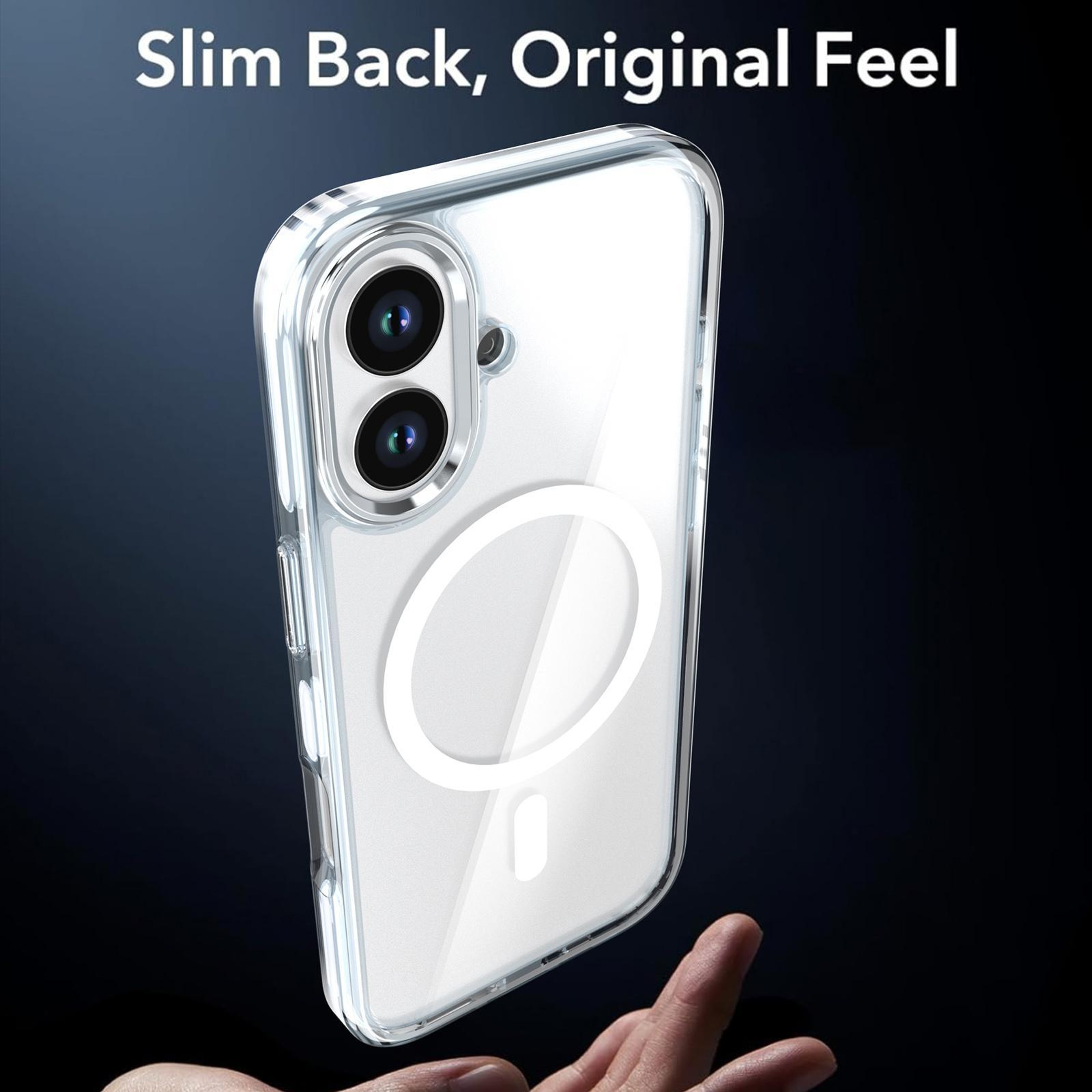 IPhone 17 Magnetic Clear MagSafe Case With TwoTone Transparent Shockproof Protection 6