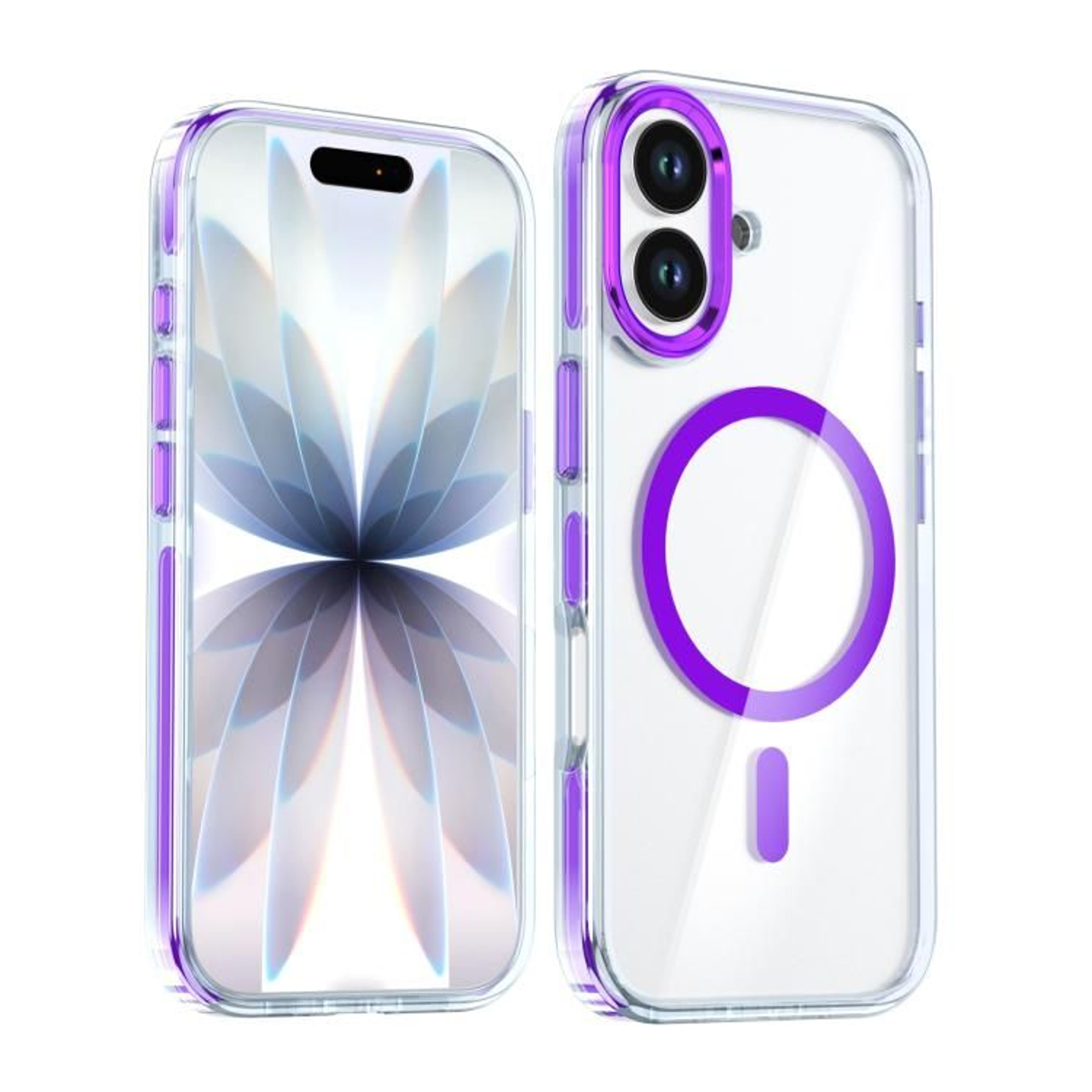 IPhone 17 Magnetic Clear MagSafe Case With TwoTone Transparent Shockproof Protection 7