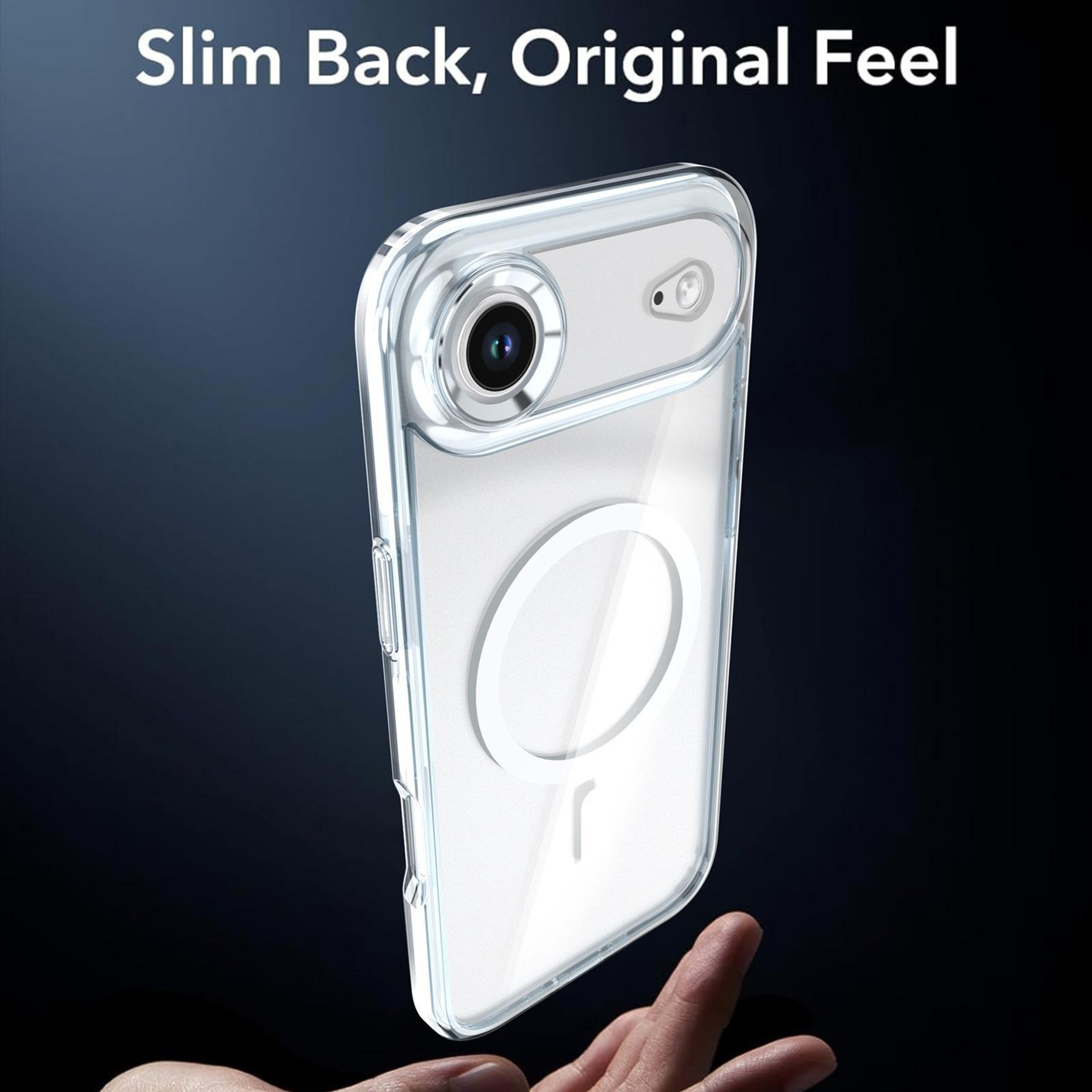 Qicai Magnetic IPhone Case Transparent Two Color Shockproof Protective Cover 6