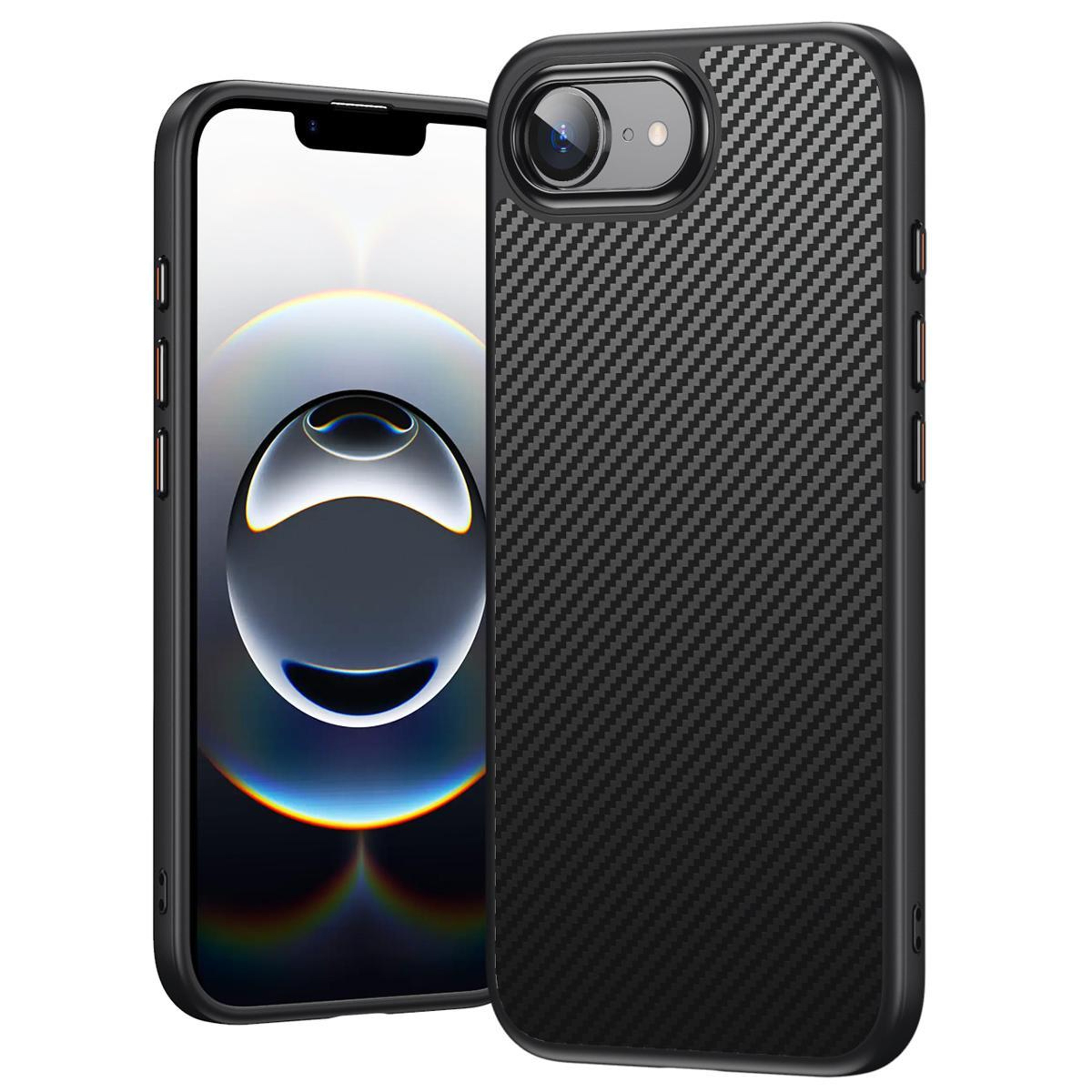 Magnetic Shockproof Kevlar Fiber Texture Phone Case for iPhone 17e 16e Slim Protective Cover – view 1