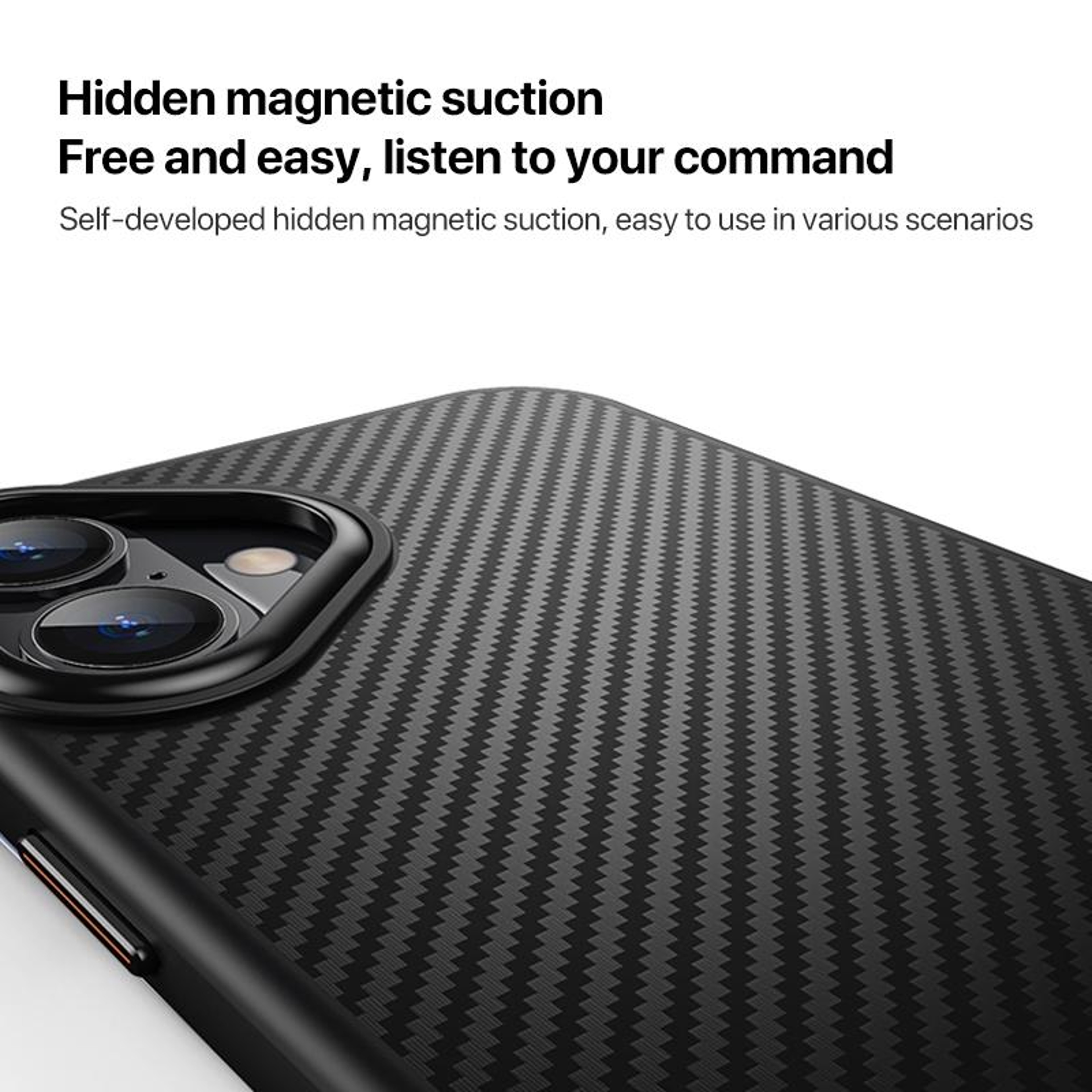iPhone 16 Magnetic Kevlar Fiber Shockproof Protective Case with MagSafe Compatibility – view 4