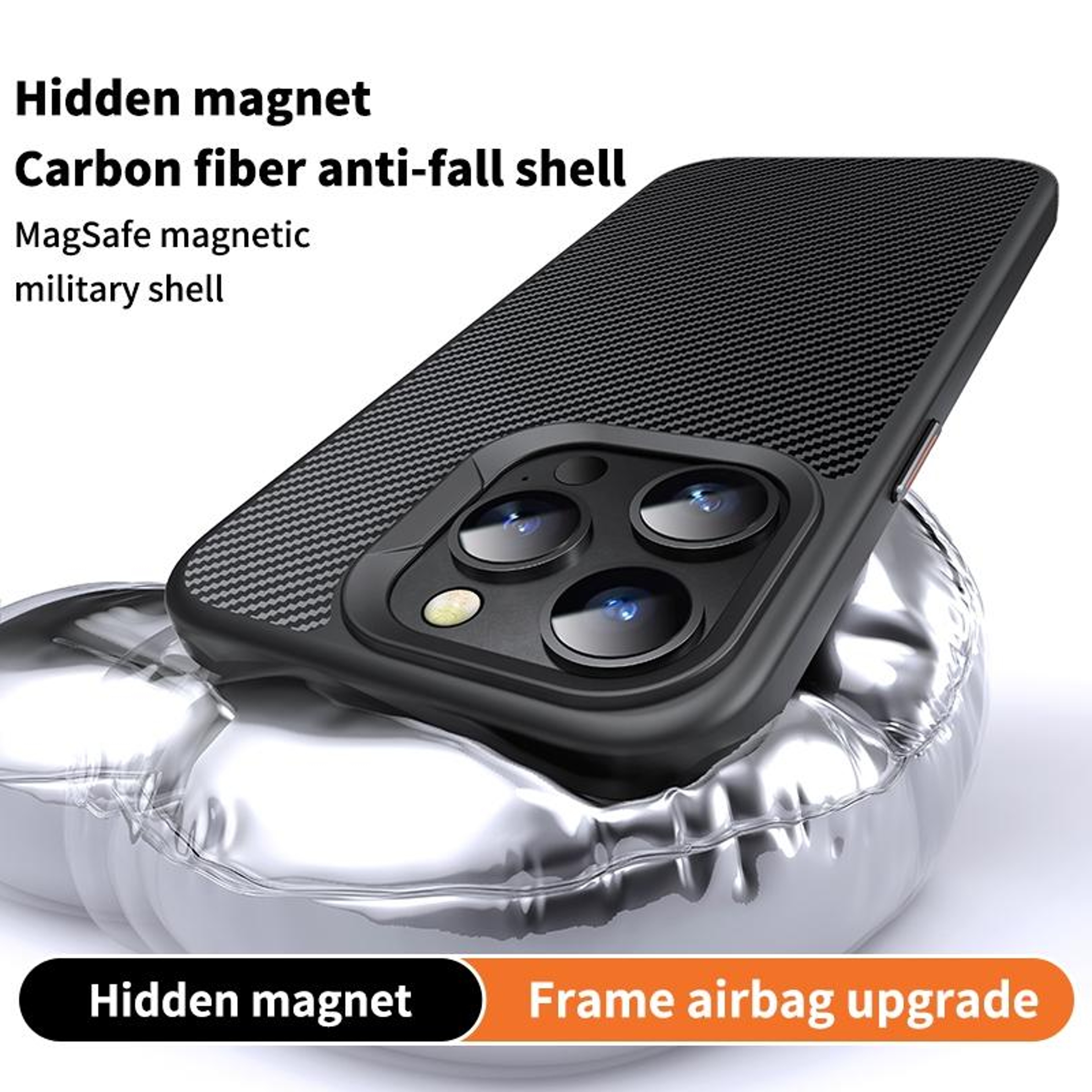 Kevlar Texture Magnetic iPhone 14 Pro Case Shockproof Slim Protective Cover – view 6