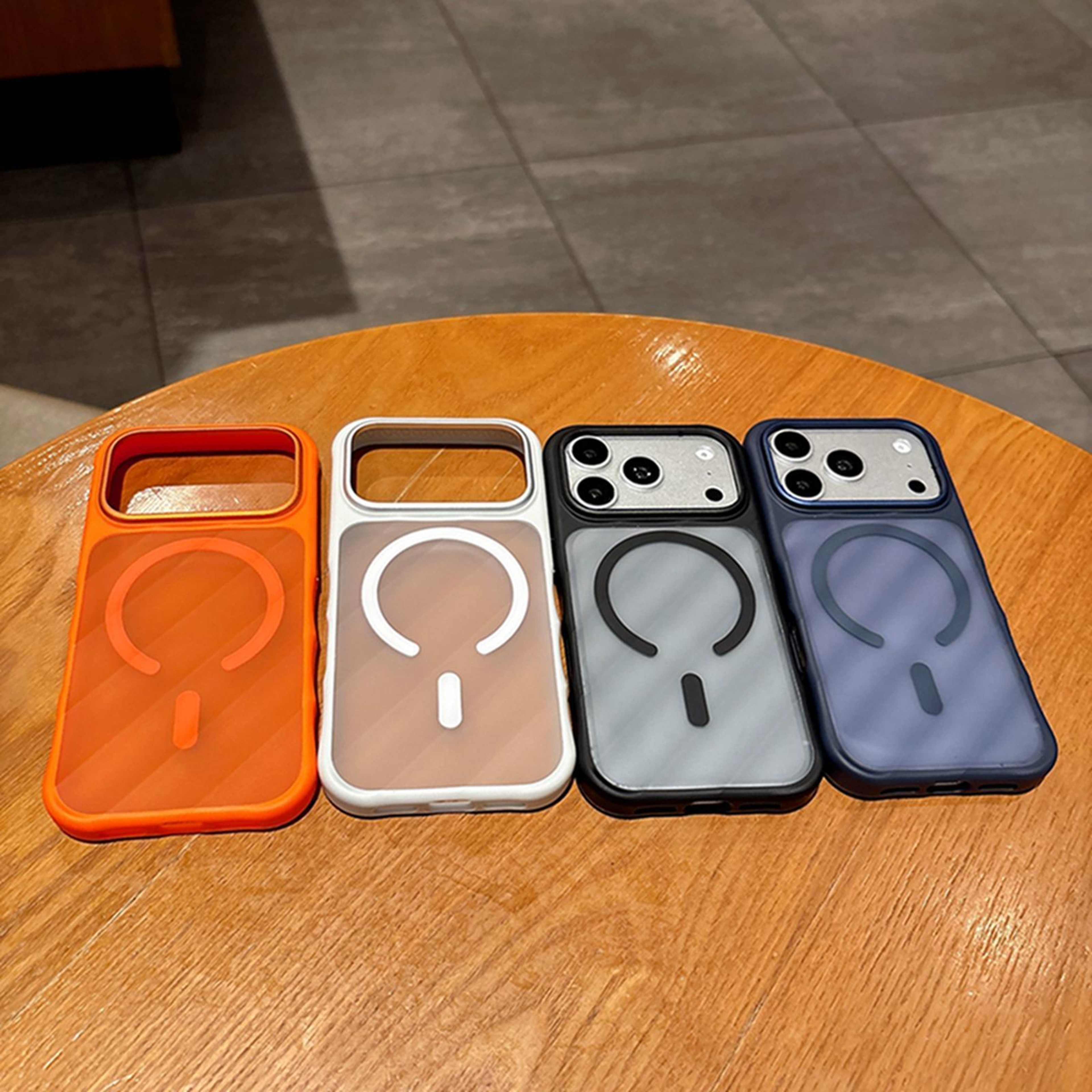 Magnetic IPhone Air Shockproof Clear Acrylic TPU Phone Case With MagSafe Compatible Design 1