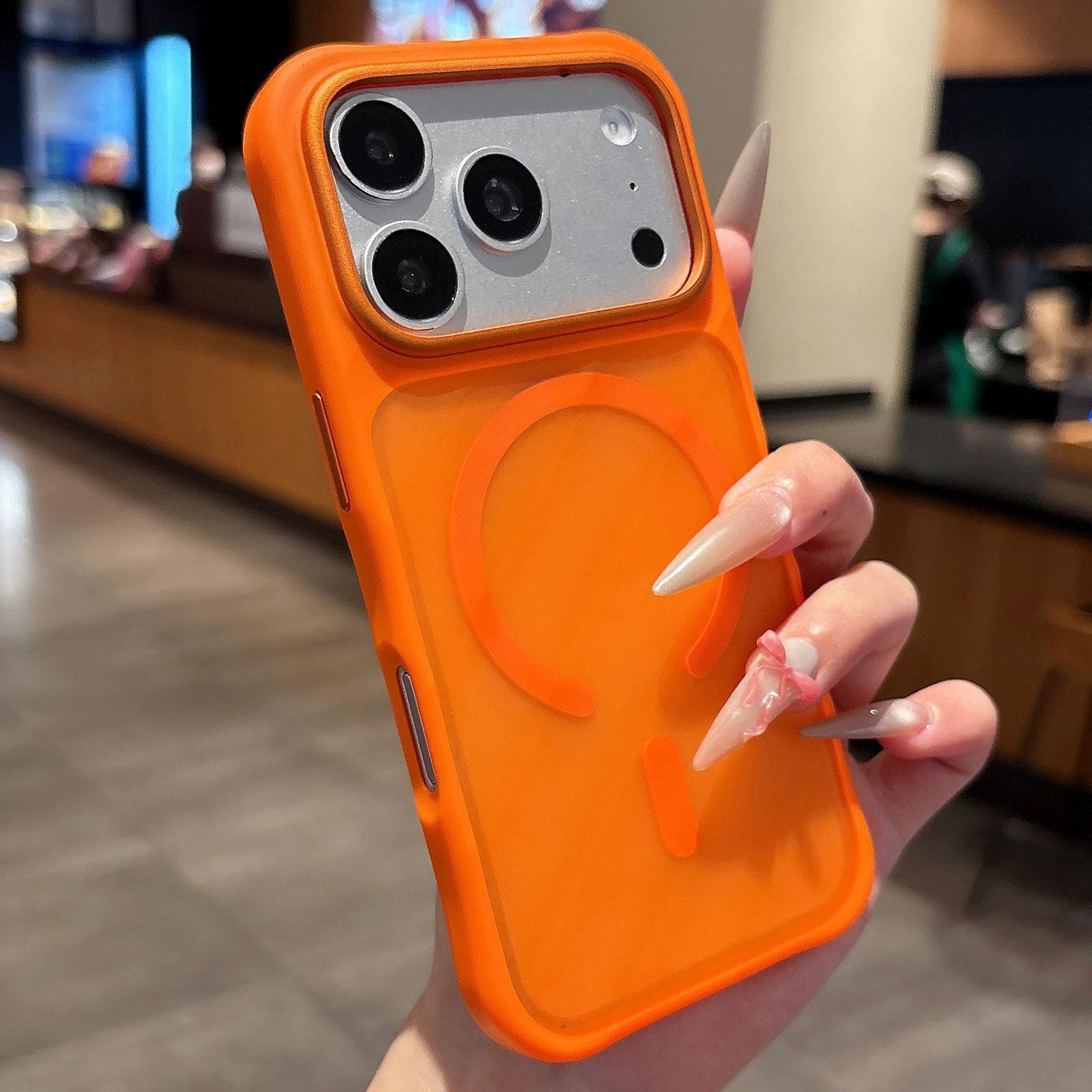 Magnetic Shockproof Clear Acrylic TPU Phone Case For IPhone 17 Pro Max With MagSafe Protection 0