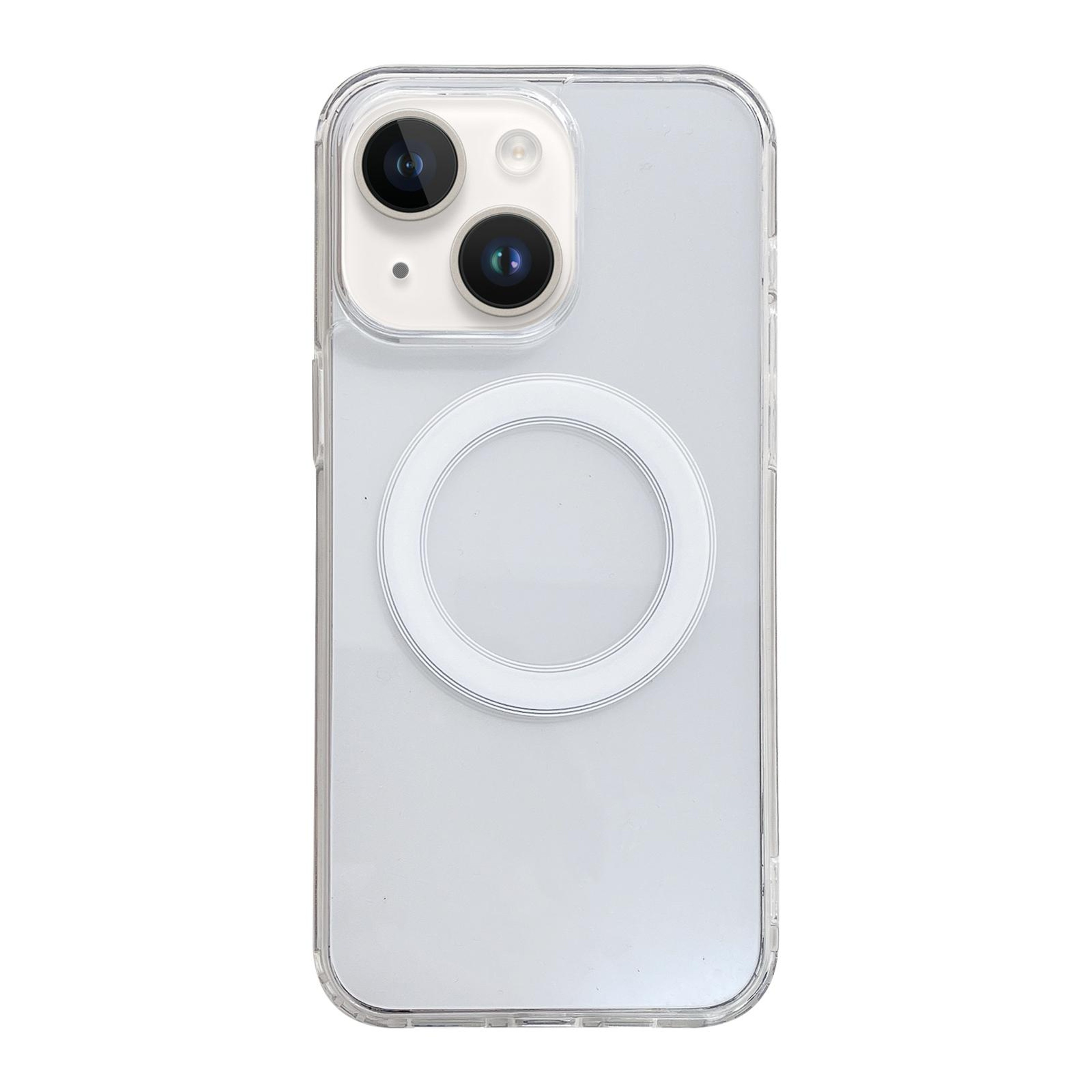 iPhone 14 Clear MagSafe Case Transparent Acrylic TPU Shockproof Magnetic Cover – view 1