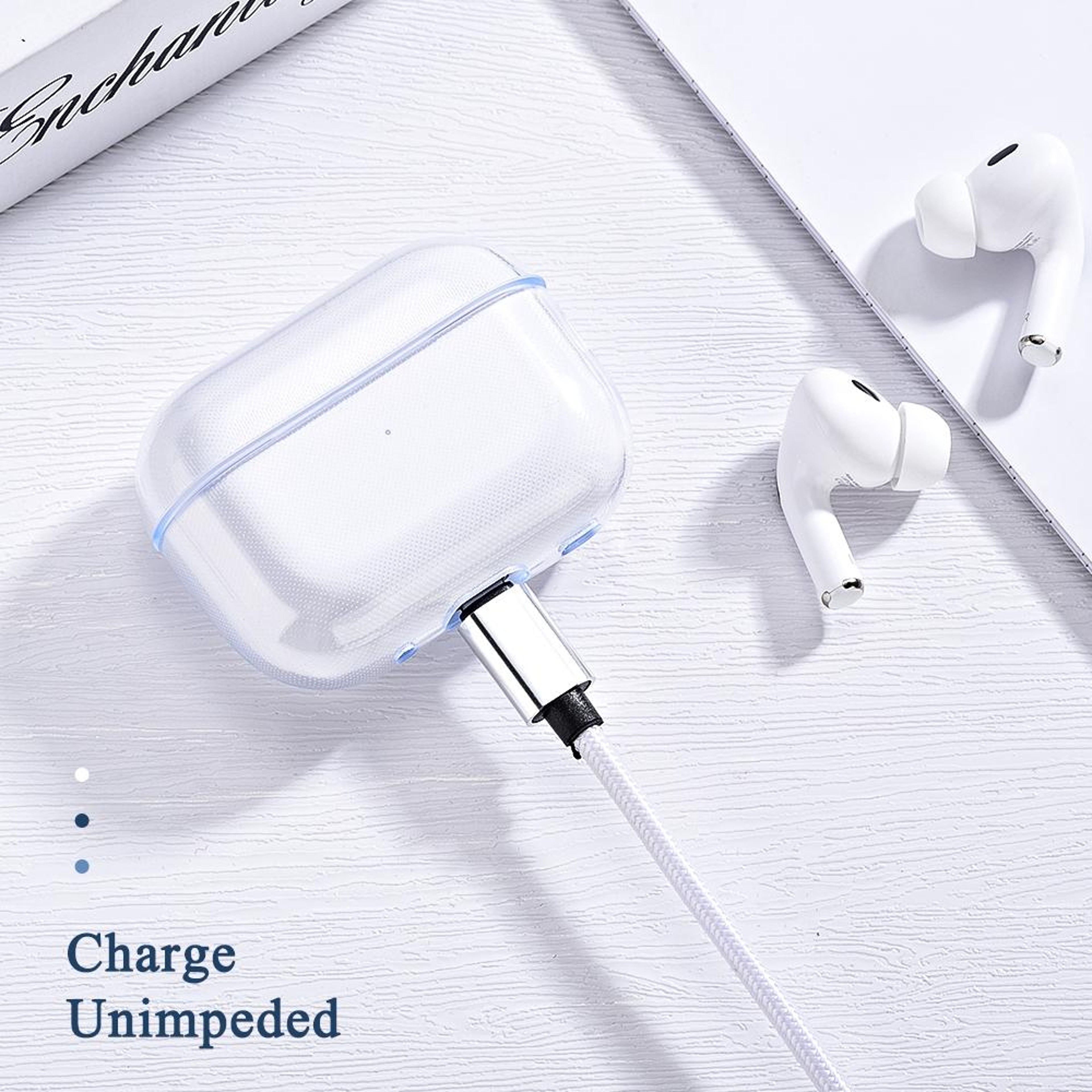 AirPods Pro 2 Clear TPU Case Shockproof Protective Cover With Precision Charging Port 4