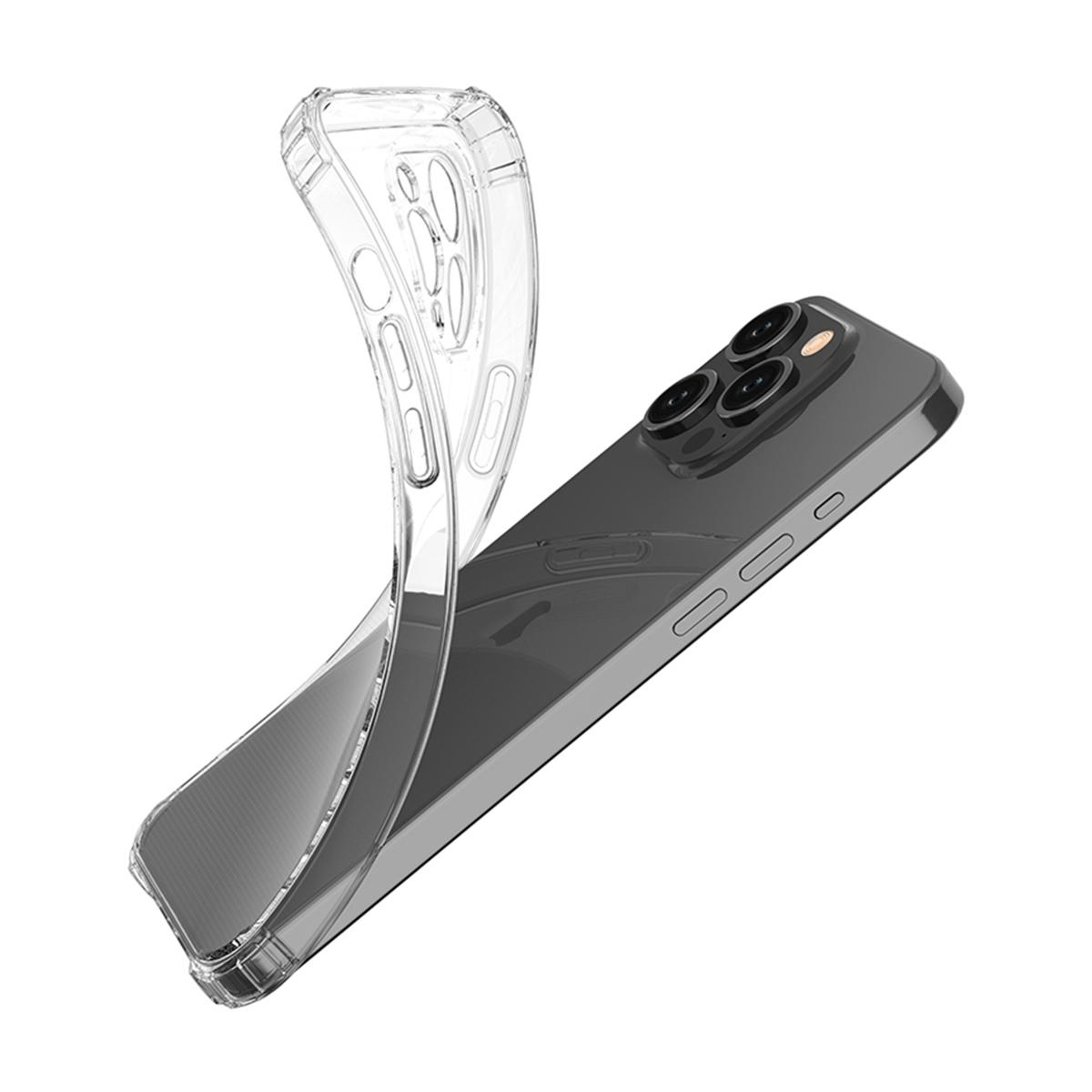Clear Shockproof TPU Case for iPhone 15 Pro Transparent Protective Cover – view 3