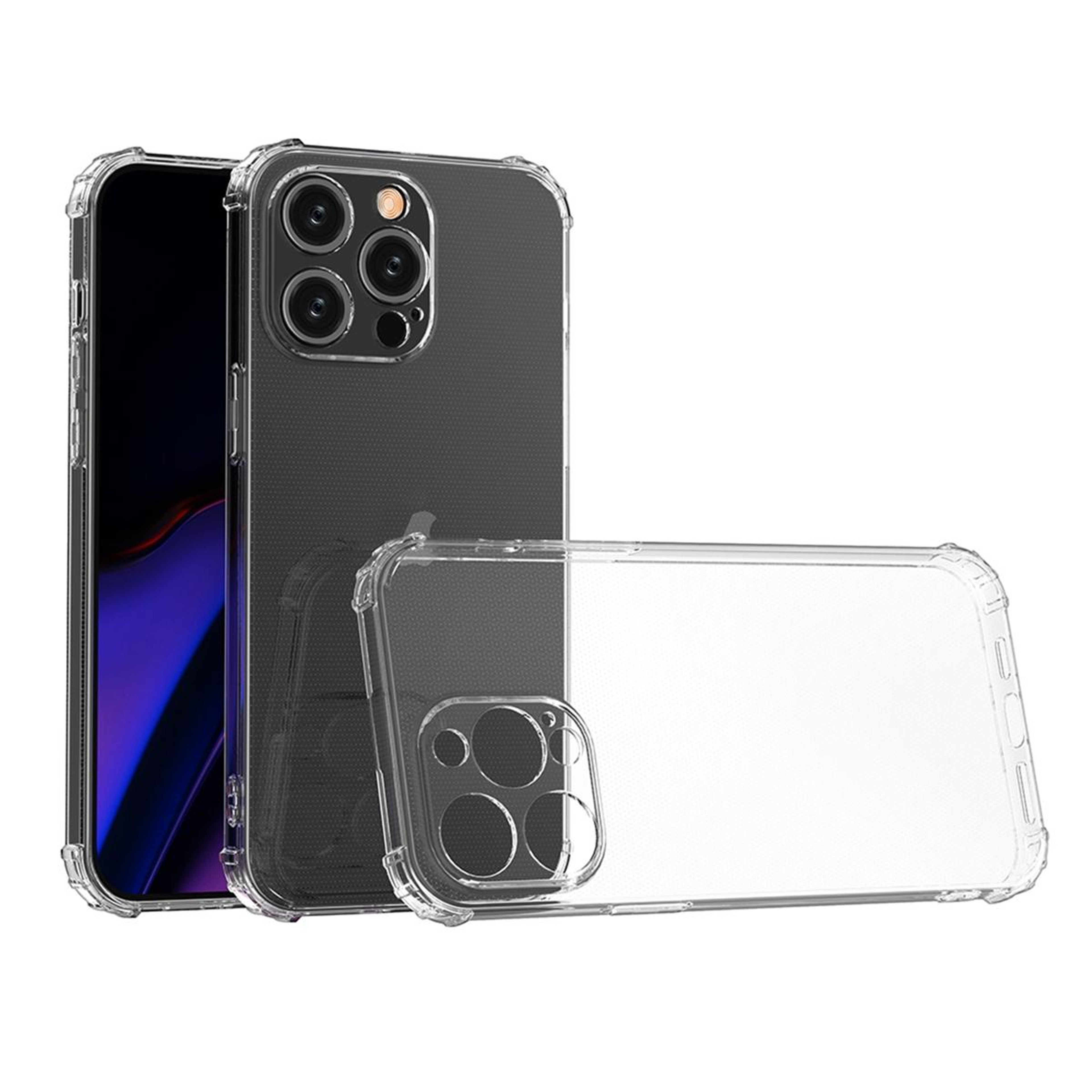 Crystal Clear Shockproof TPU Phone Case for iPhone 15 Pro Max with Four Corner Drop Protection – view 1