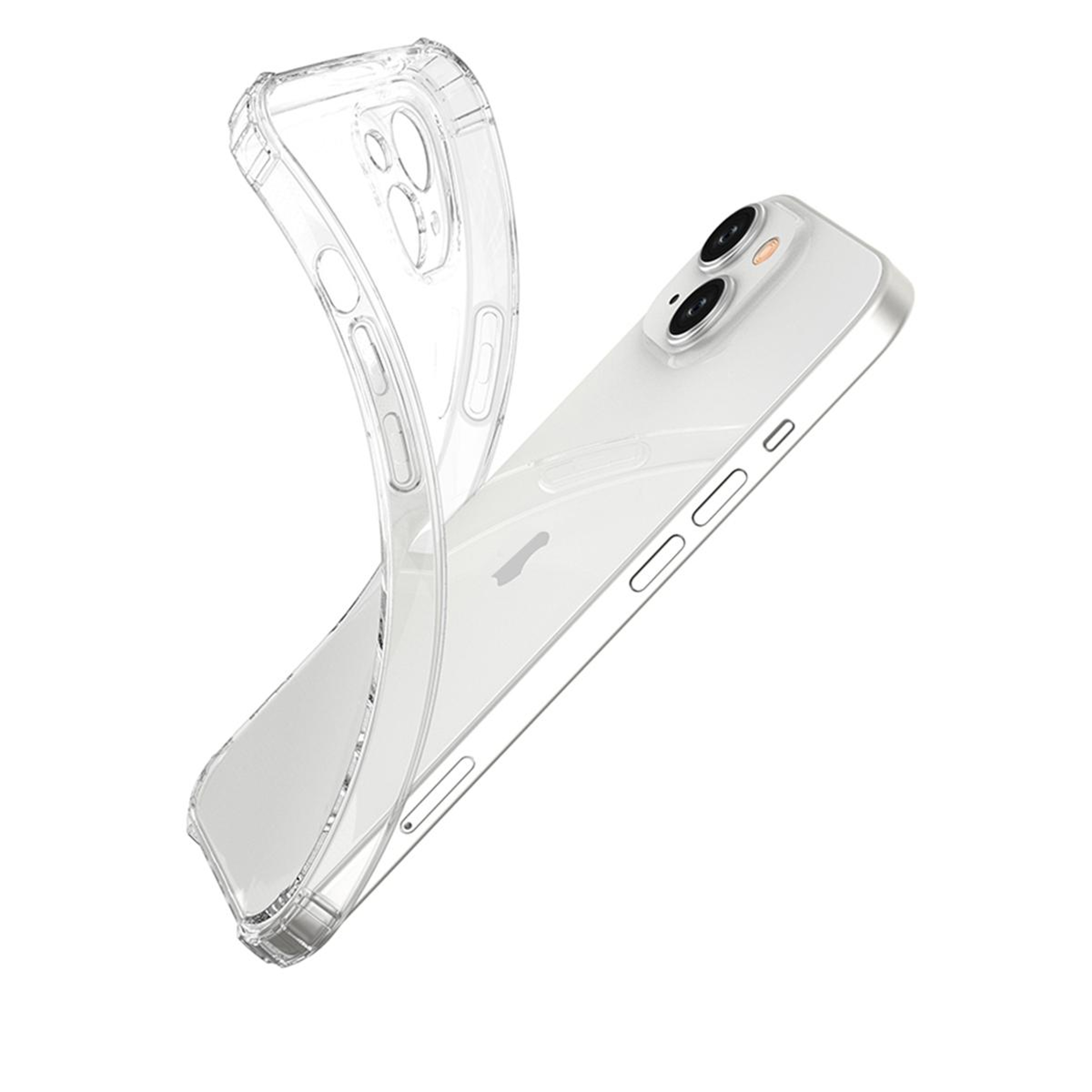 iPhone 15 Clear Case Shockproof TPU Protective Transparent Slim Cover – view 3