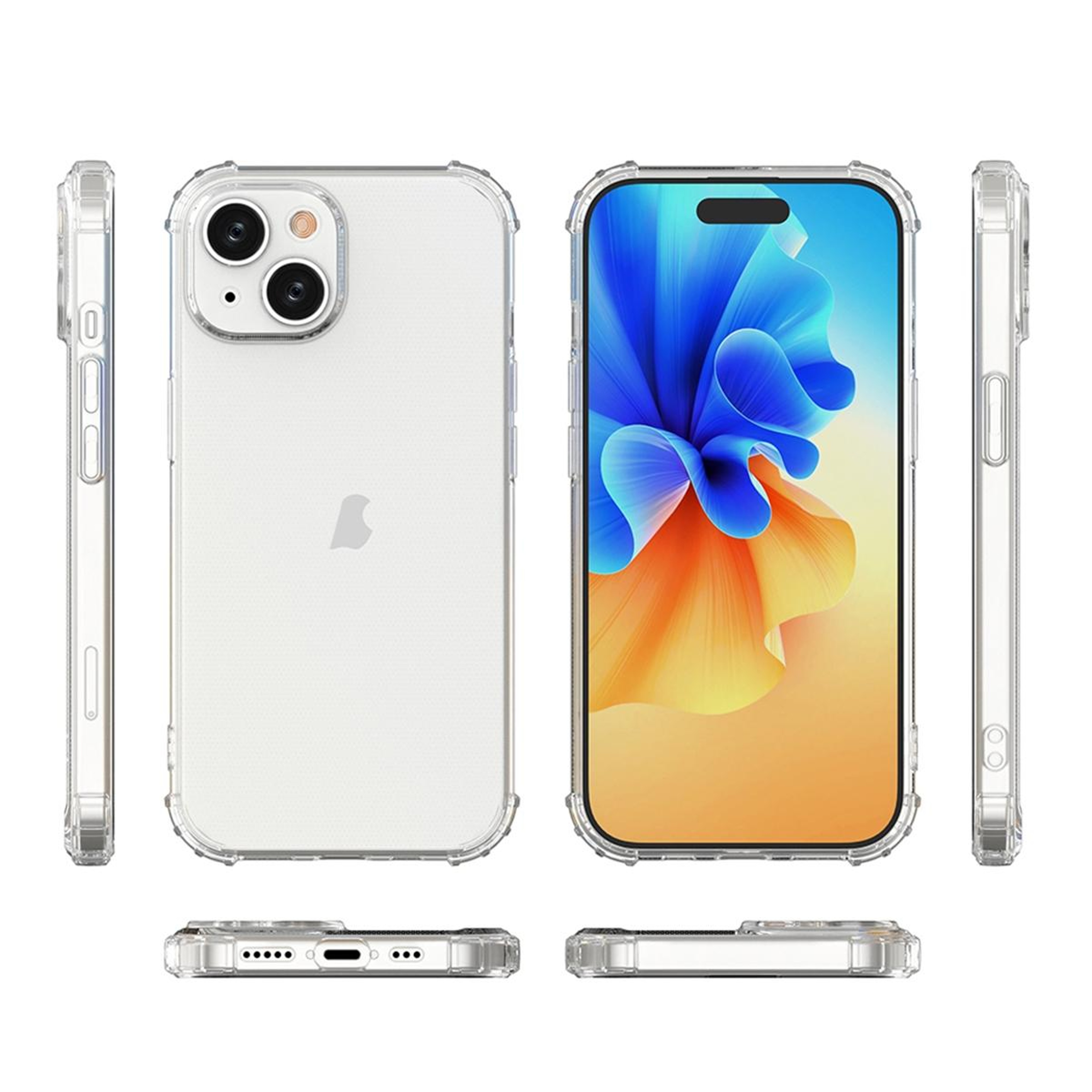 iPhone 15 Clear Case Shockproof TPU Protective Transparent Slim Cover – view 4