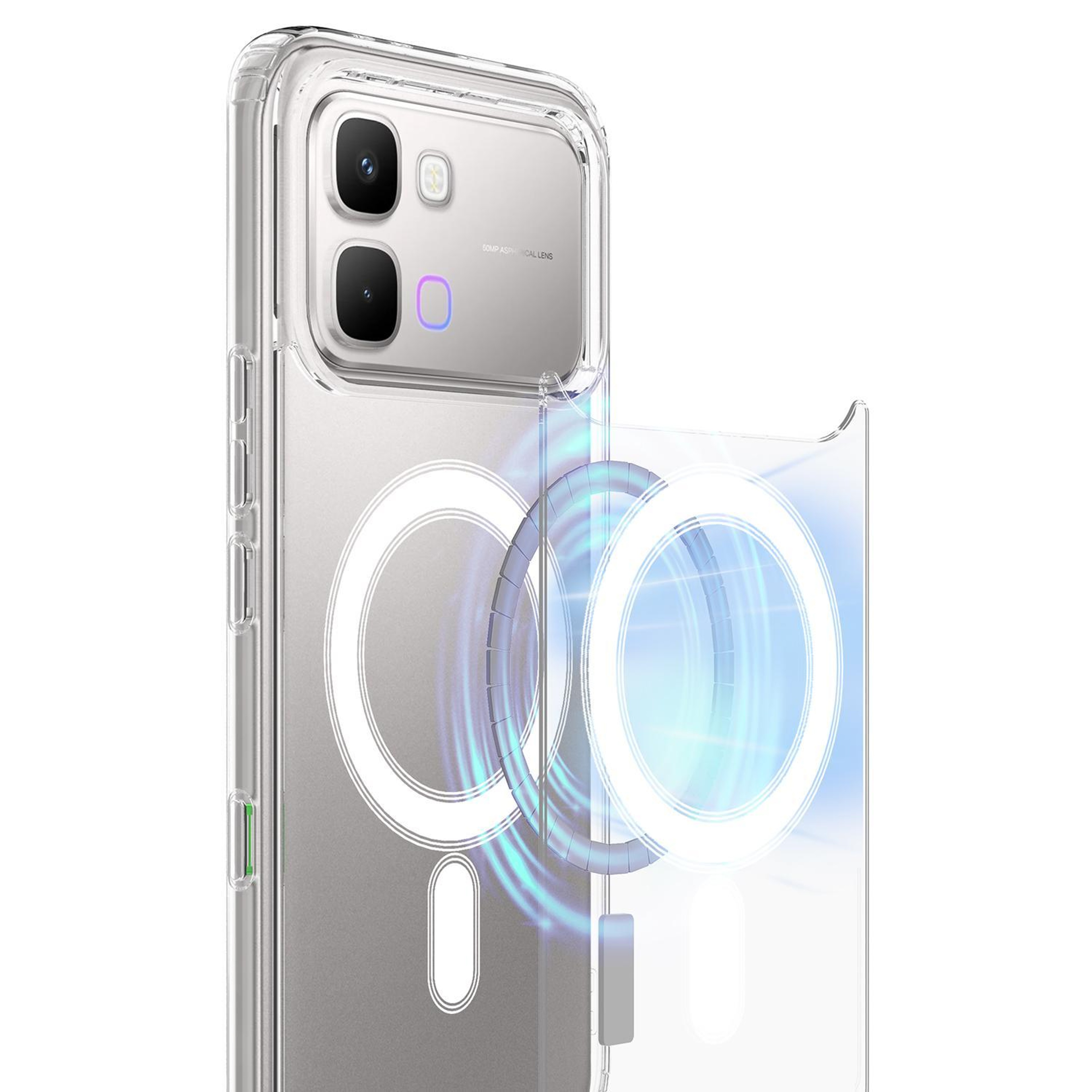For Infinix Note Edge 5G MagSafe Case Clear Shockproof Magnetic Phone Cover – view 2