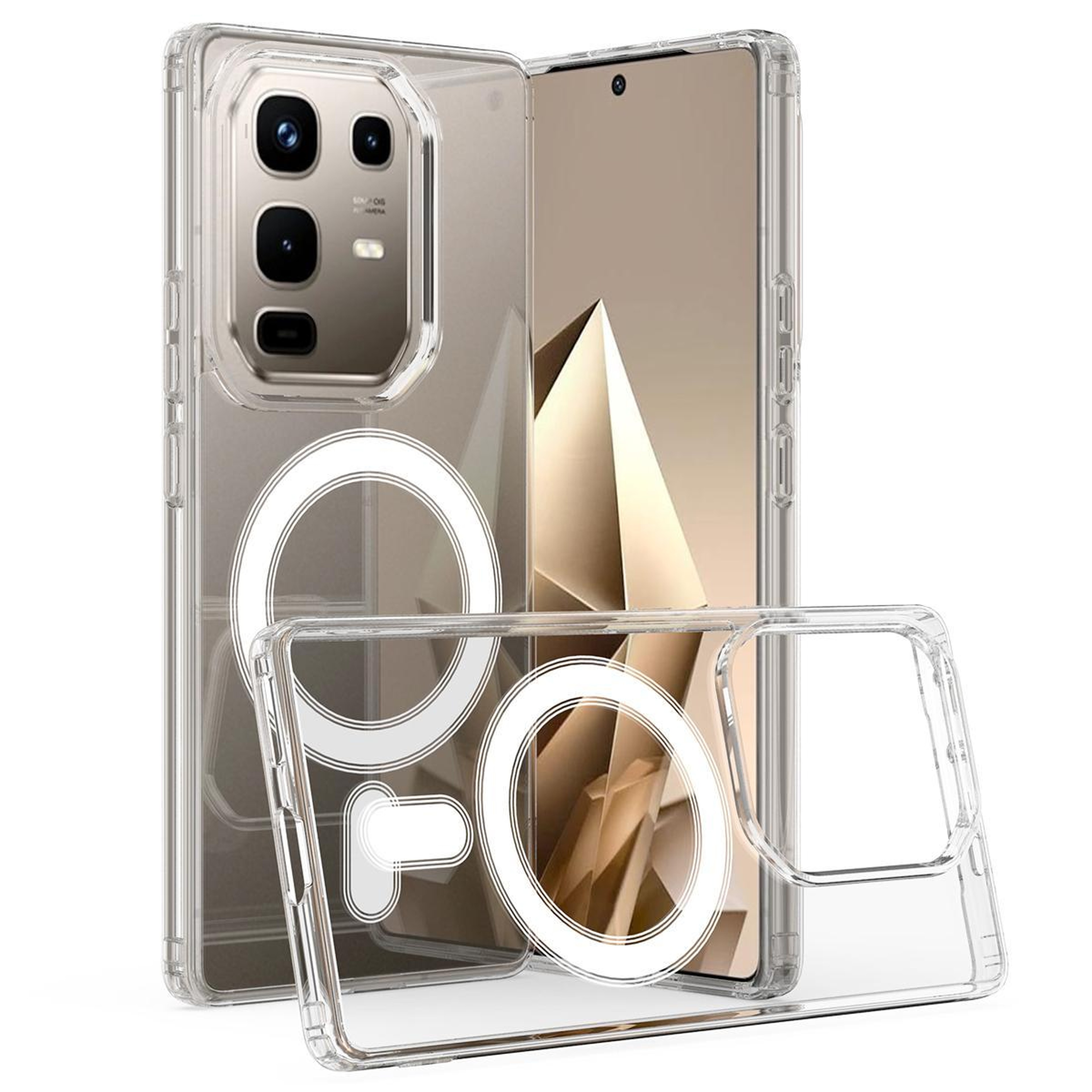 Infinix Note 50 Pro Plus 5G MagSafe Clear Case Shockproof Transparent Phone Case with Hybrid TPU PC – view 1