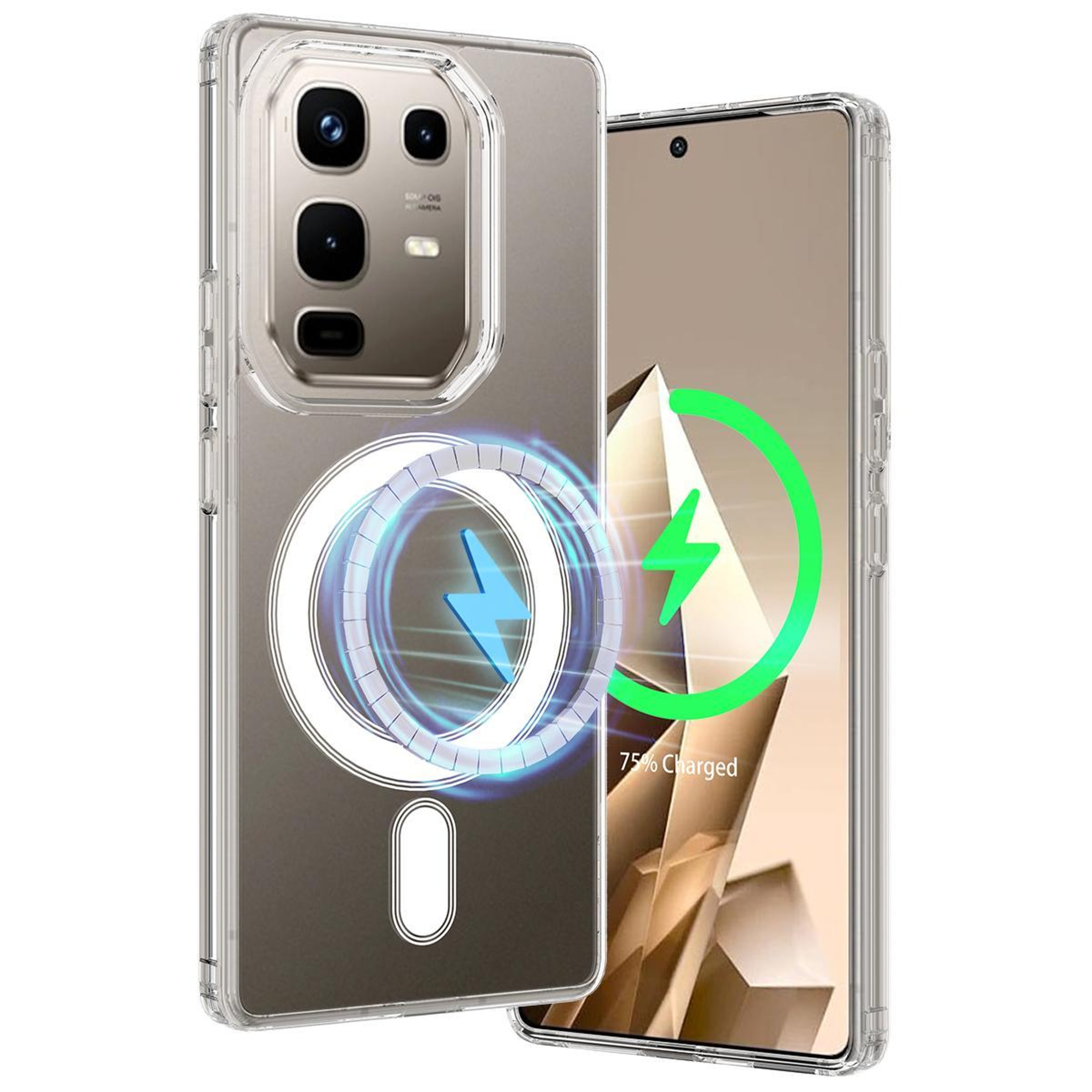 Infinix Note 50 Pro Plus 5G MagSafe Clear Case Shockproof Transparent Phone Case with Hybrid TPU PC – view 7
