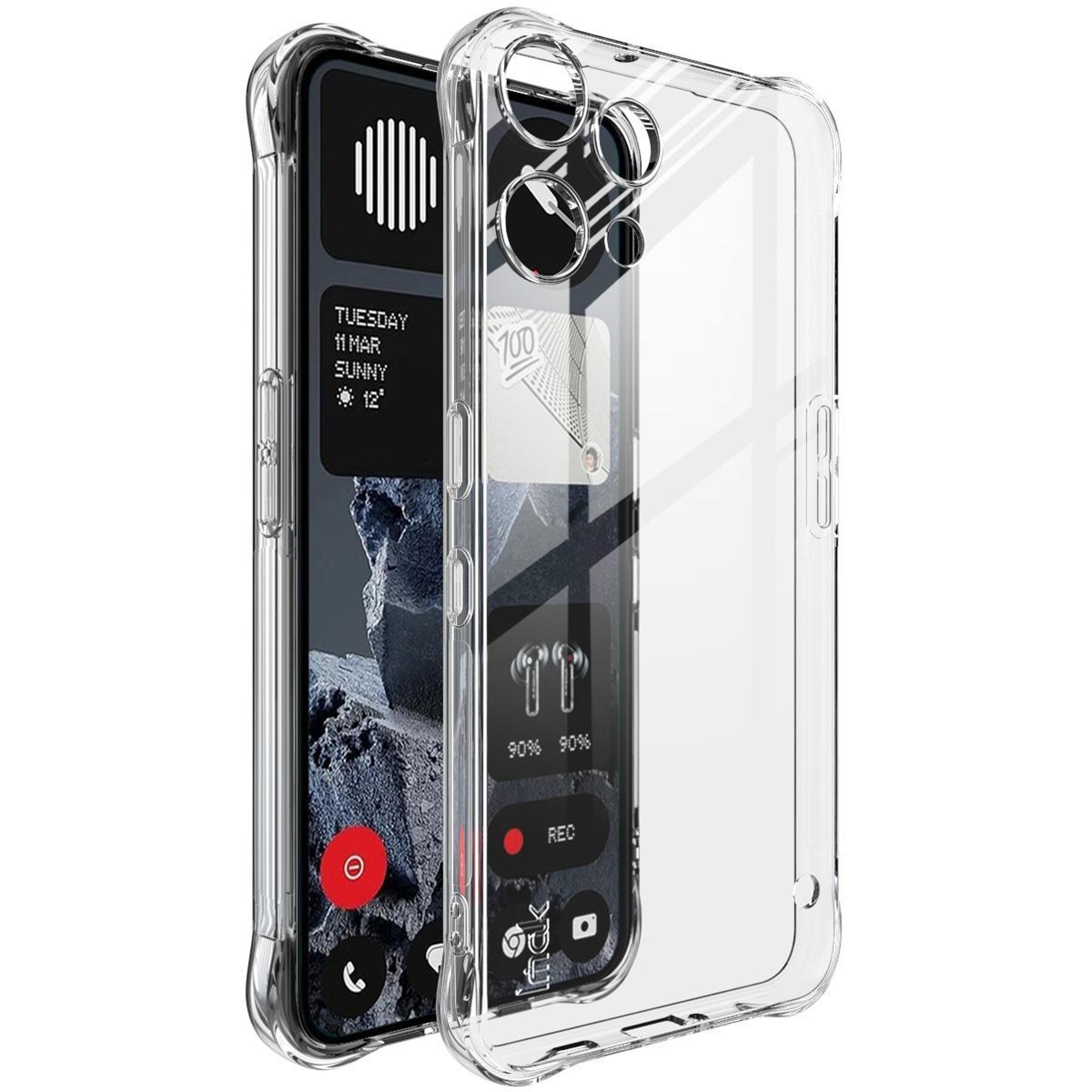 IMAK Nothing Phone 3a Lite Case Clear Shockproof TPU Case with Airbag Drop Protection – view 1