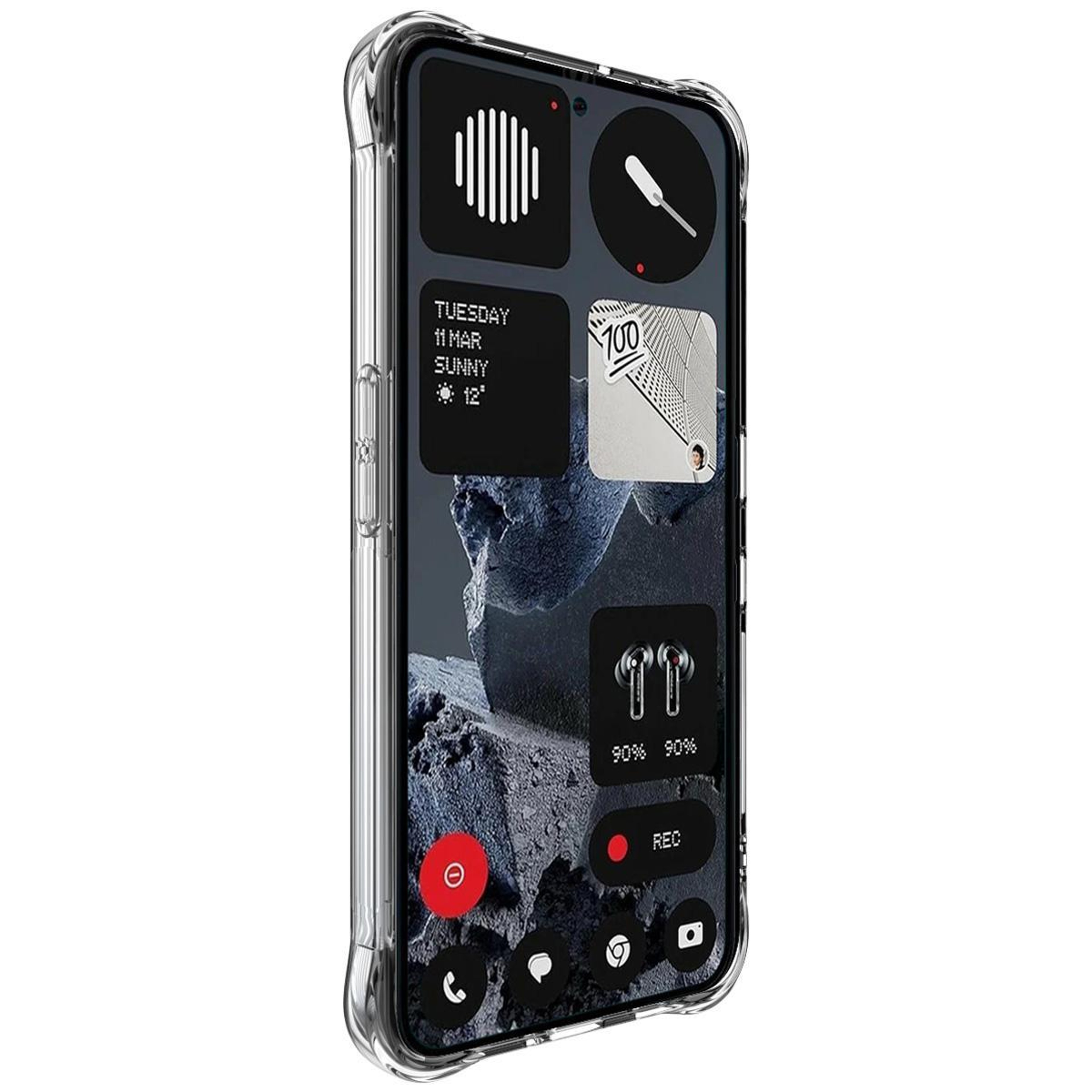 IMAK Nothing Phone 3a Lite Case Clear Shockproof TPU Case with Airbag Drop Protection – view 2