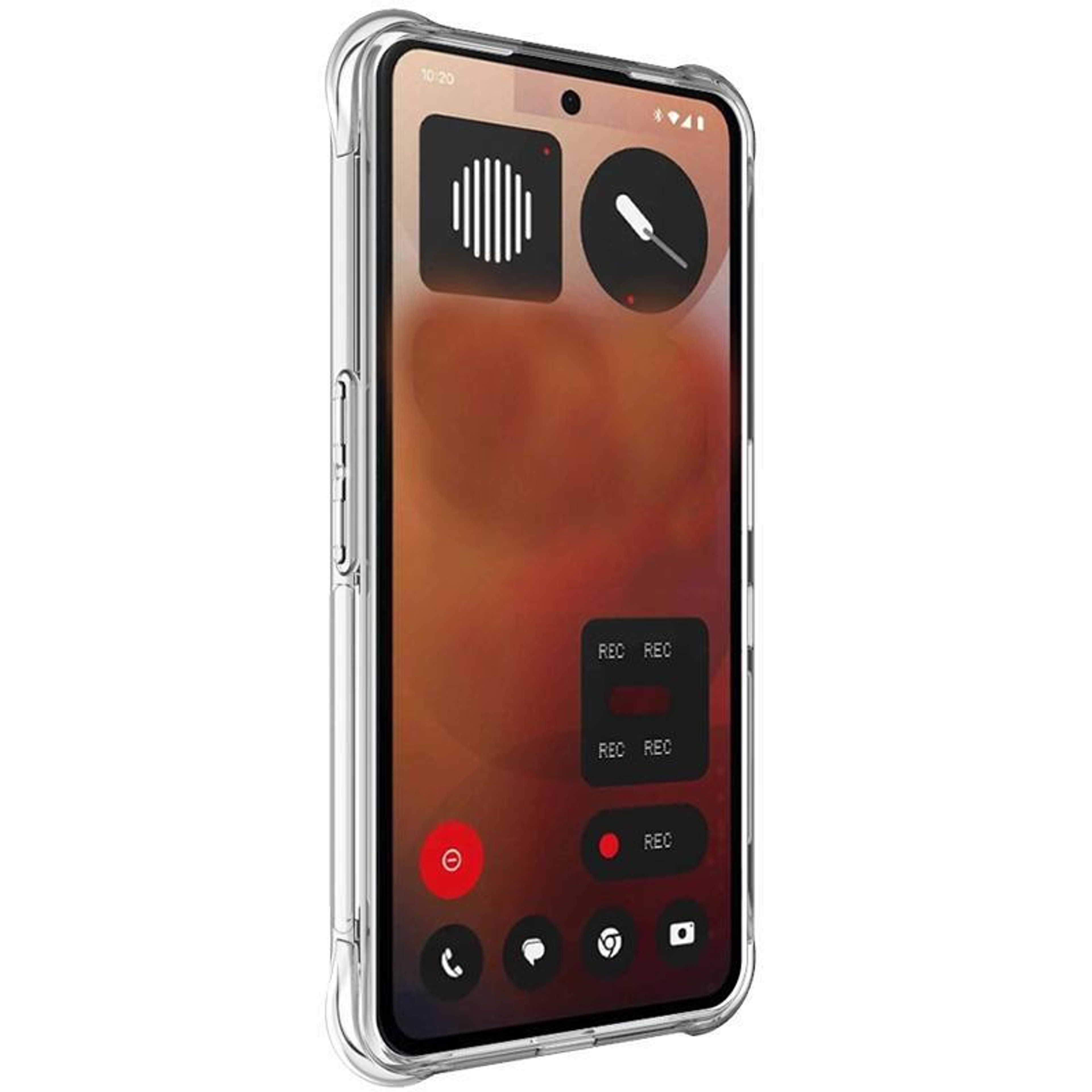 IMAK Nothing Phone 3a Pro case Clear Shockproof Phone Case with Airbag Corners Transparent TPU Cover – view 2