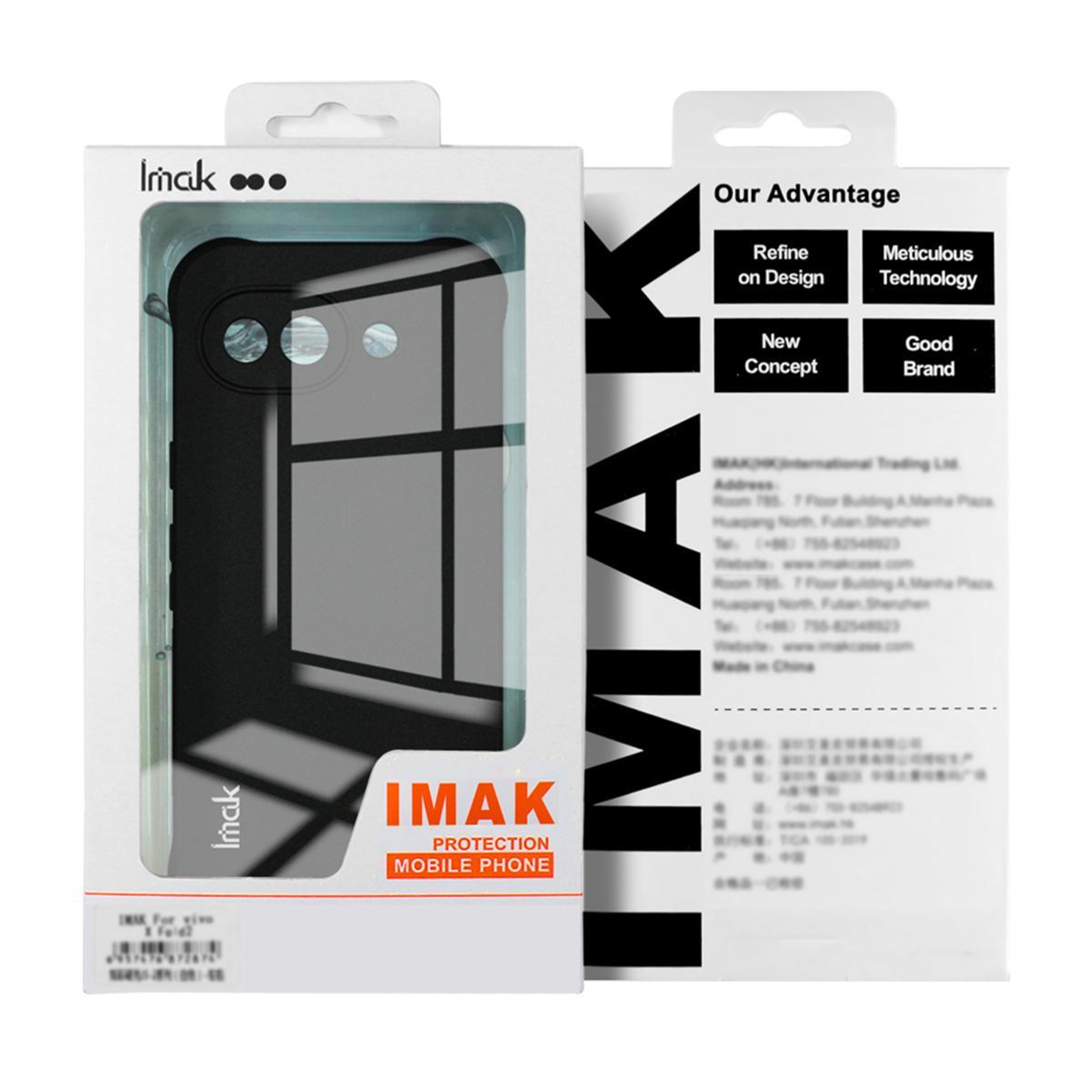 IMAK Shockproof TPU Phone Case for Redmi Turbo 5 Max Poco X8 Pro Max Matte Black Airbag Cover – view 9