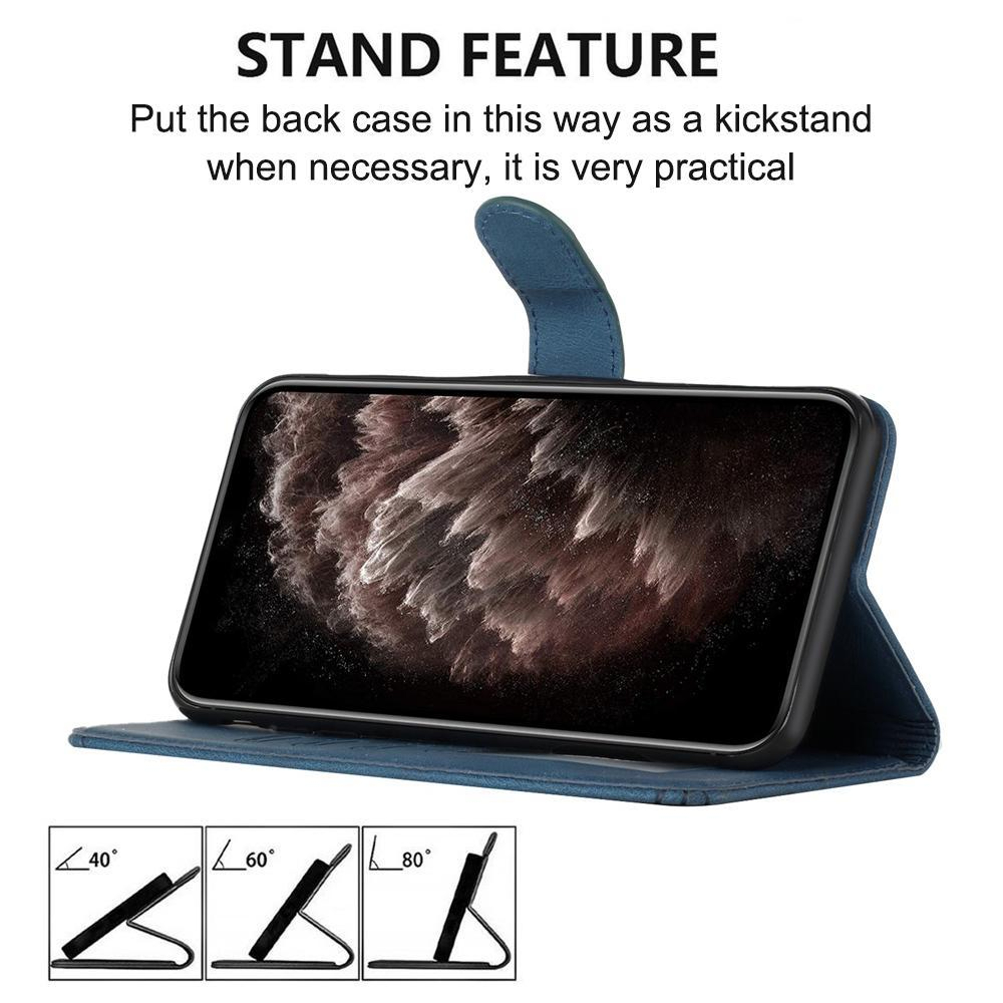 Blackview Wave 7C Flip Leather Phone Case With Card Slot Magnetic Wallet Stand Cover 5