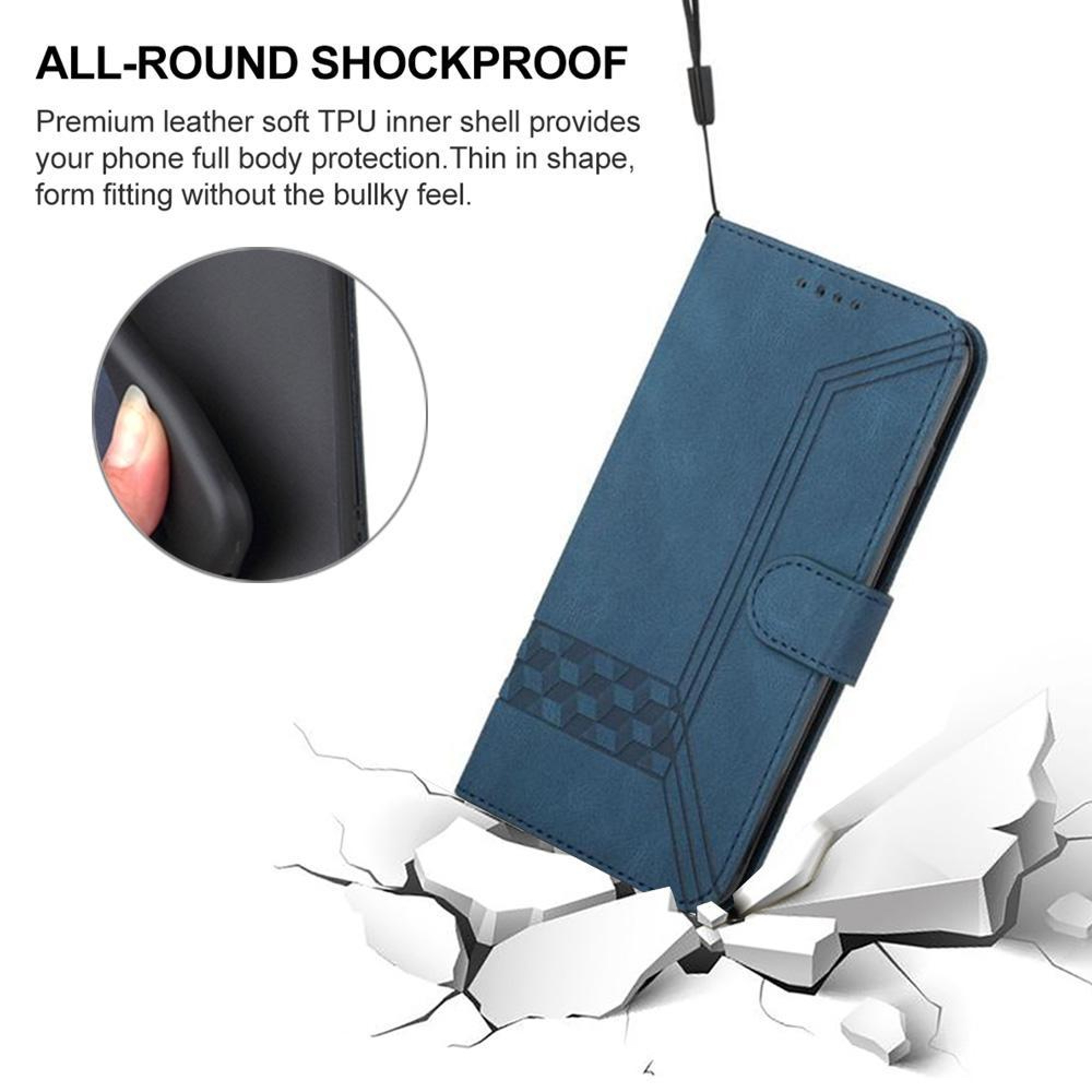 Blackview Wave 10 Flip Leather Phone Case Magnetic Wallet Cover With Card Slots And Kickstand 5