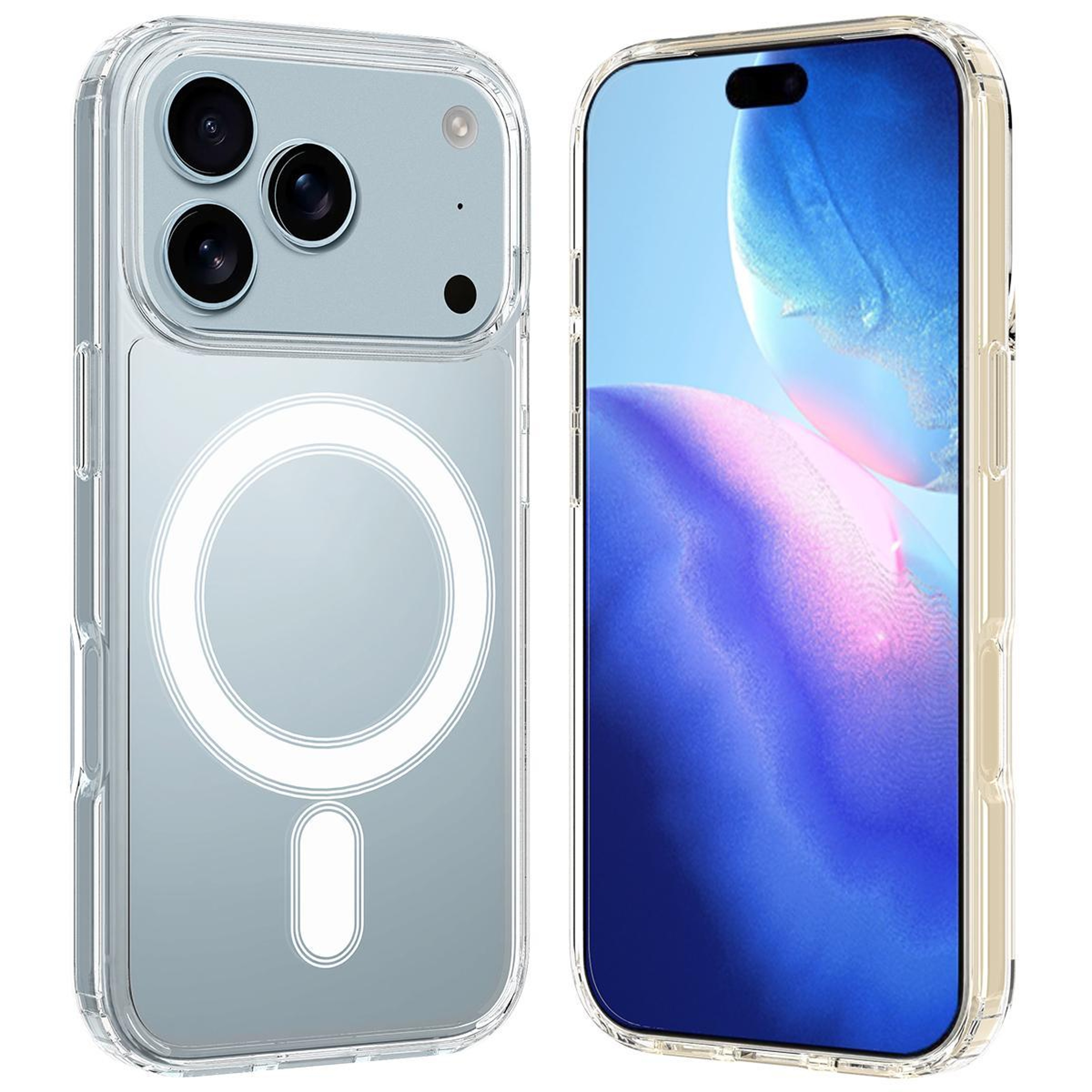 MagSafe Clear Hybrid Phone Case for iPhone 17 Pro Max Shockproof Transparent Protective Cover – view 2