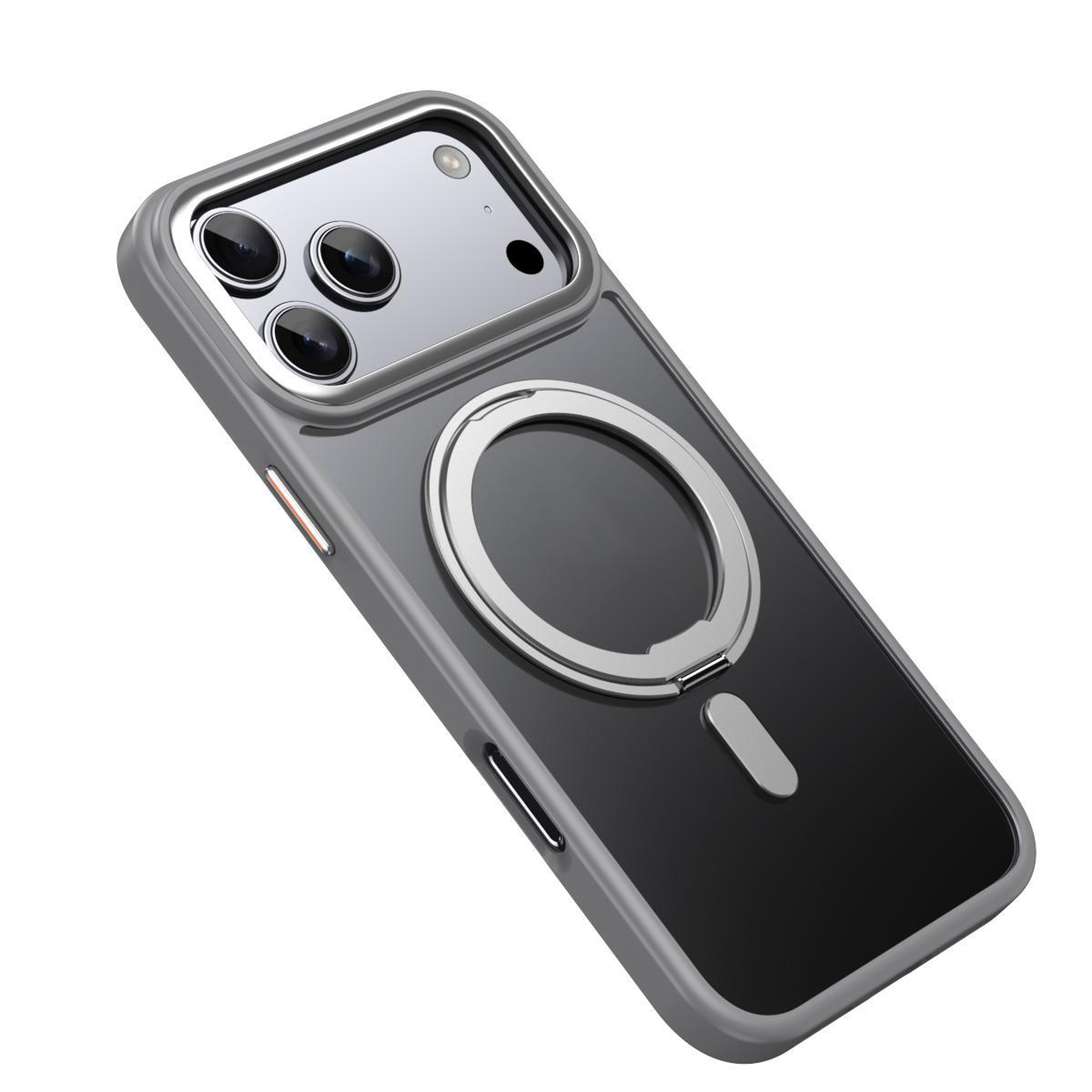 IPhone 17 Pro MagSafe Case With 360 Rotating Ring Stand Frosted Shockproof Magnetic Cover 1