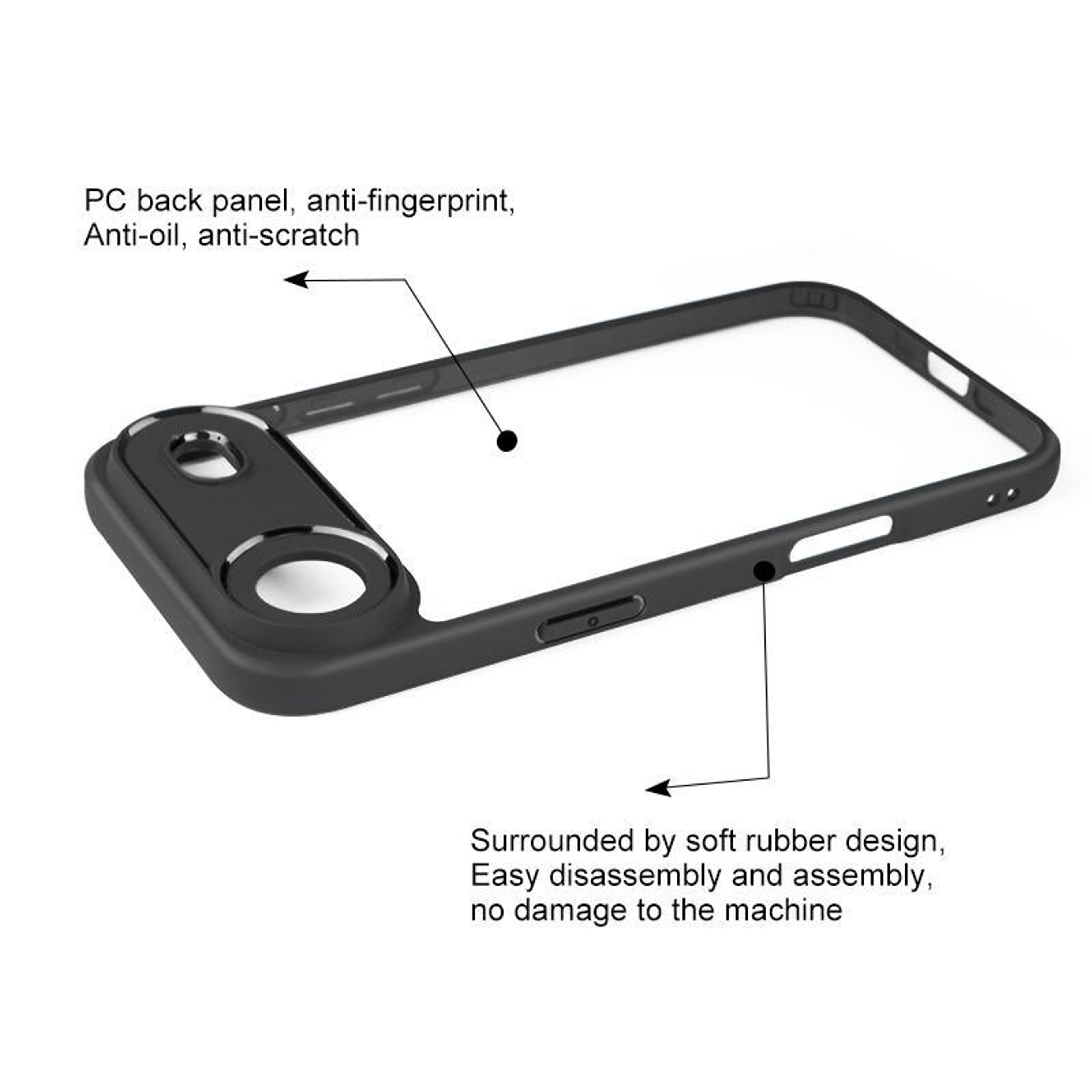 Clear iPhone Air Case Shockproof Transparent TPU Bumper Protective Cover – view 4