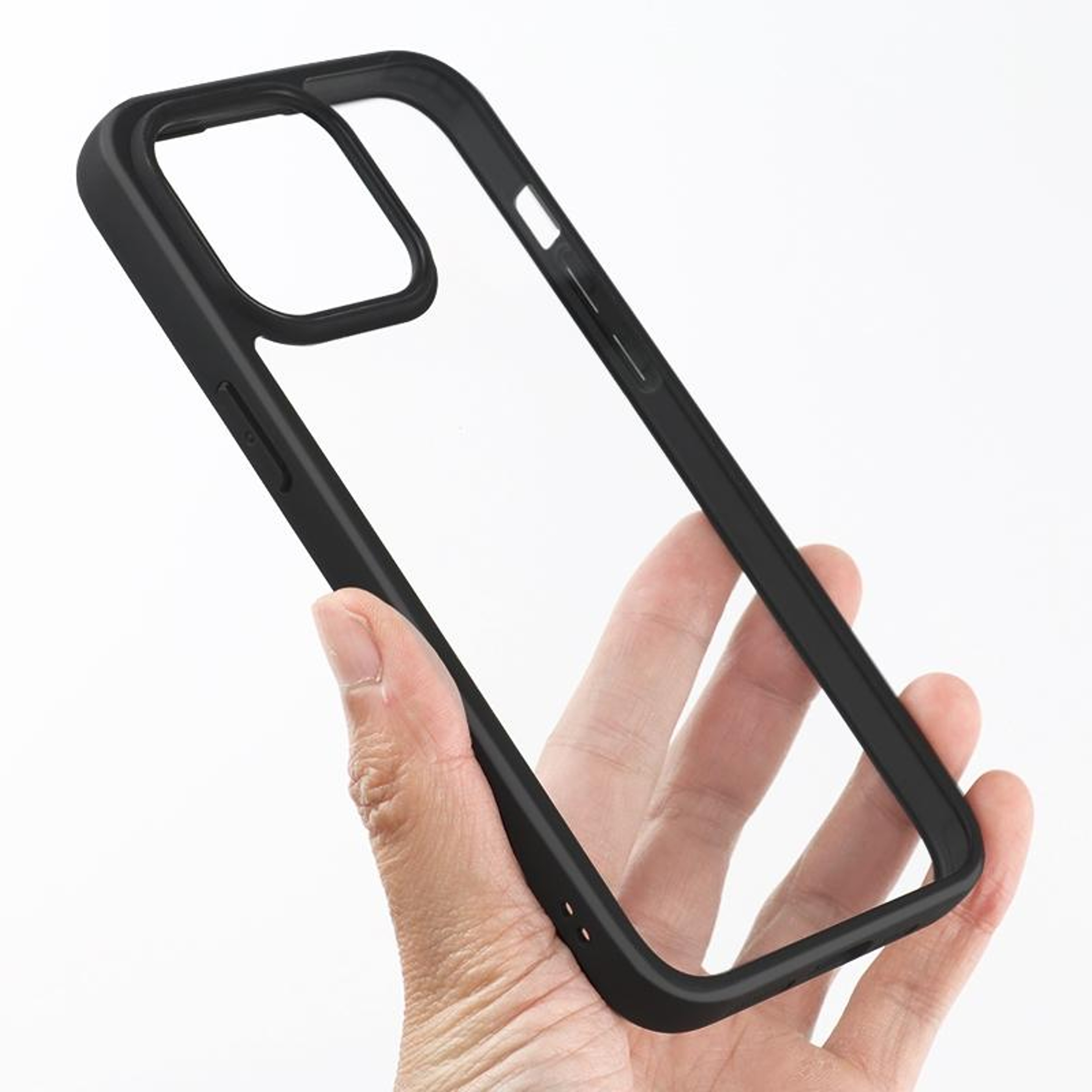 iPhone 15 Pro Max Case Clear Phone Case with Frosted TPU Bumper Anti Yellow Shockproof Cover – view 6
