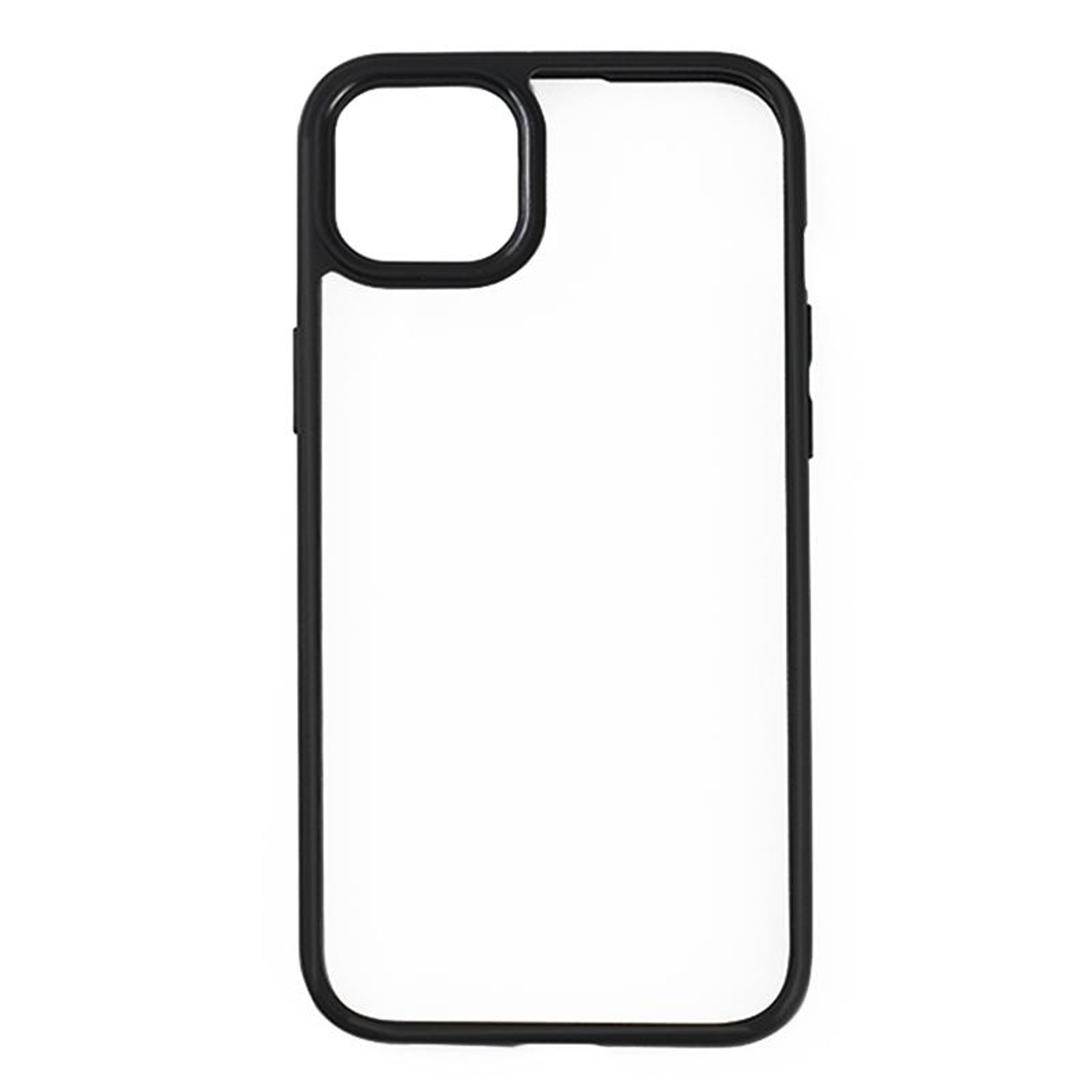 iPhone 15 Clear Protective Case with Frosted TPU Bumper and Transparent PC Back – view 2