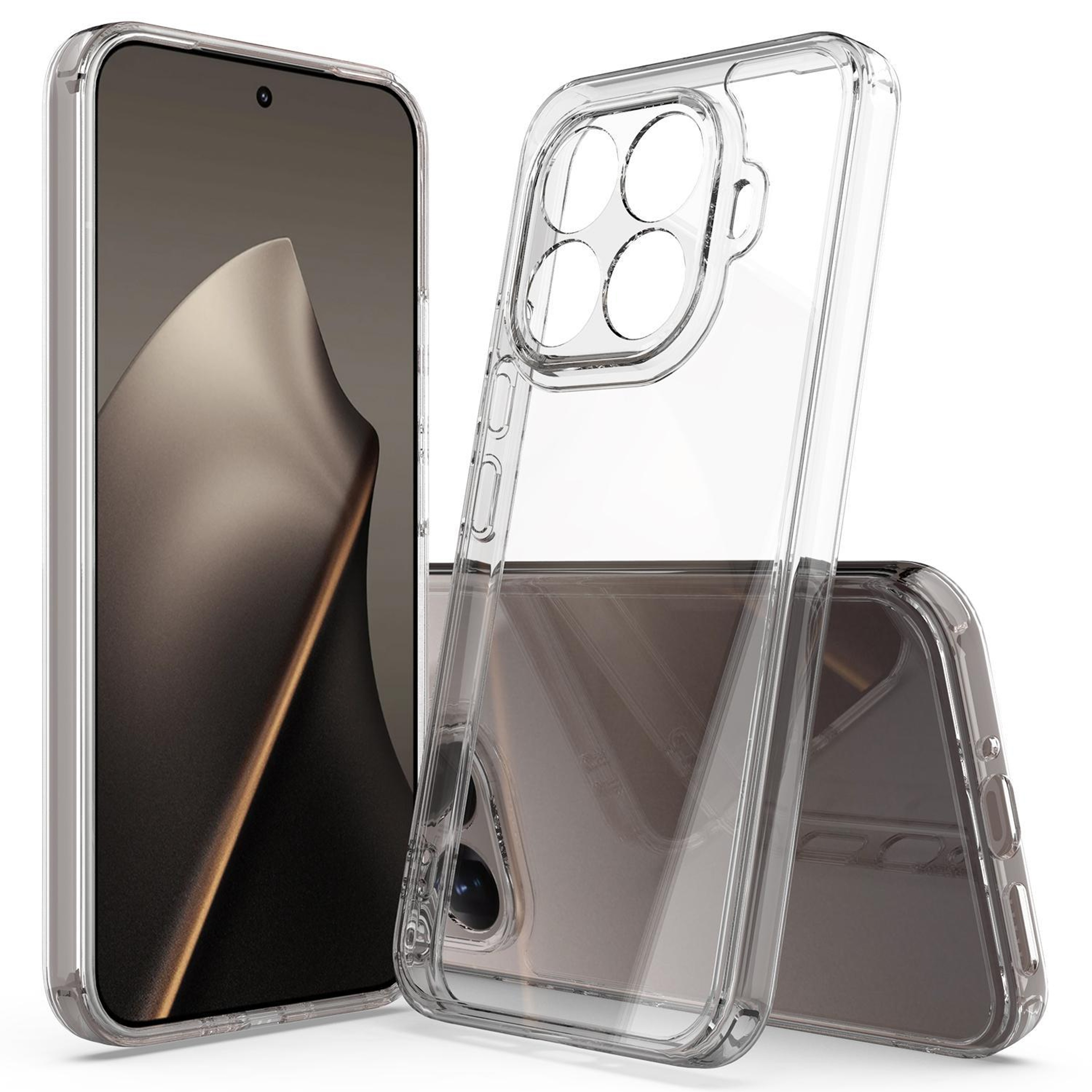Xiaomi 15T Pro Clear Phone Case Scratchproof TPU Acrylic Transparent Protective Cover – view 1