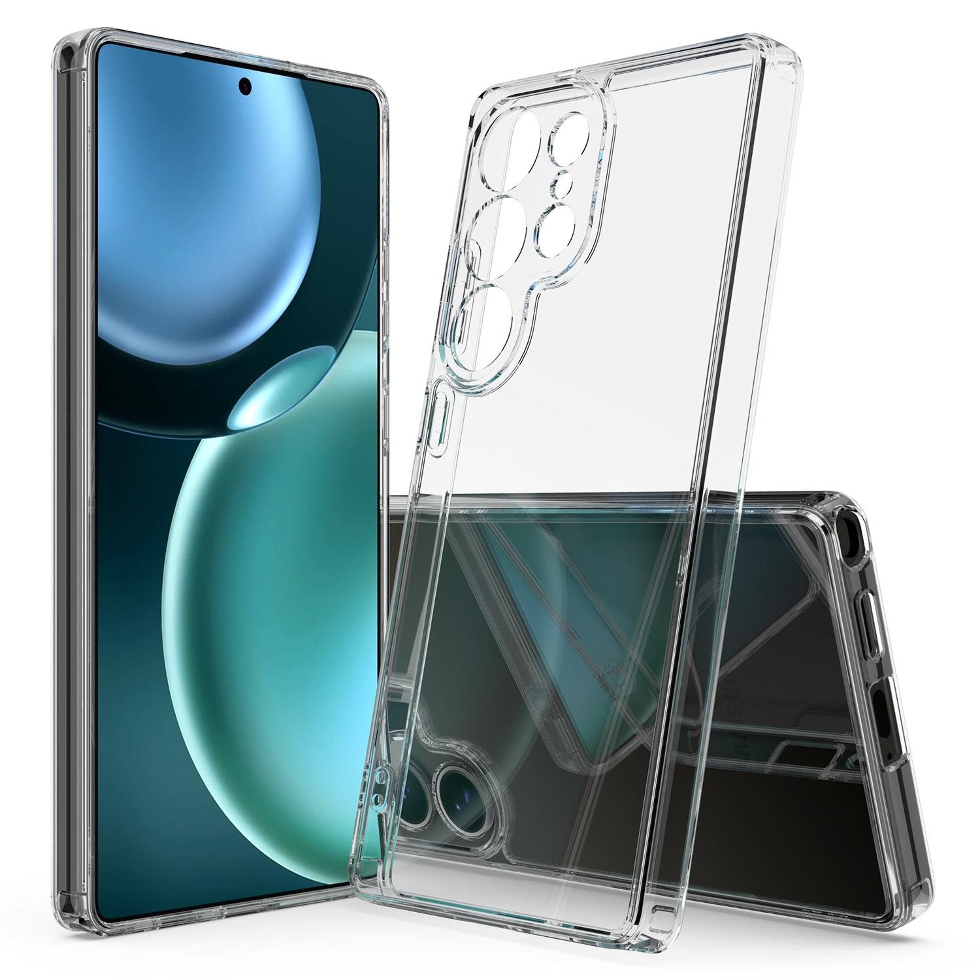 Samsung Galaxy S25 Ultra 5G Clear Phone Case Scratchproof TPU Acrylic Protective Cover 0