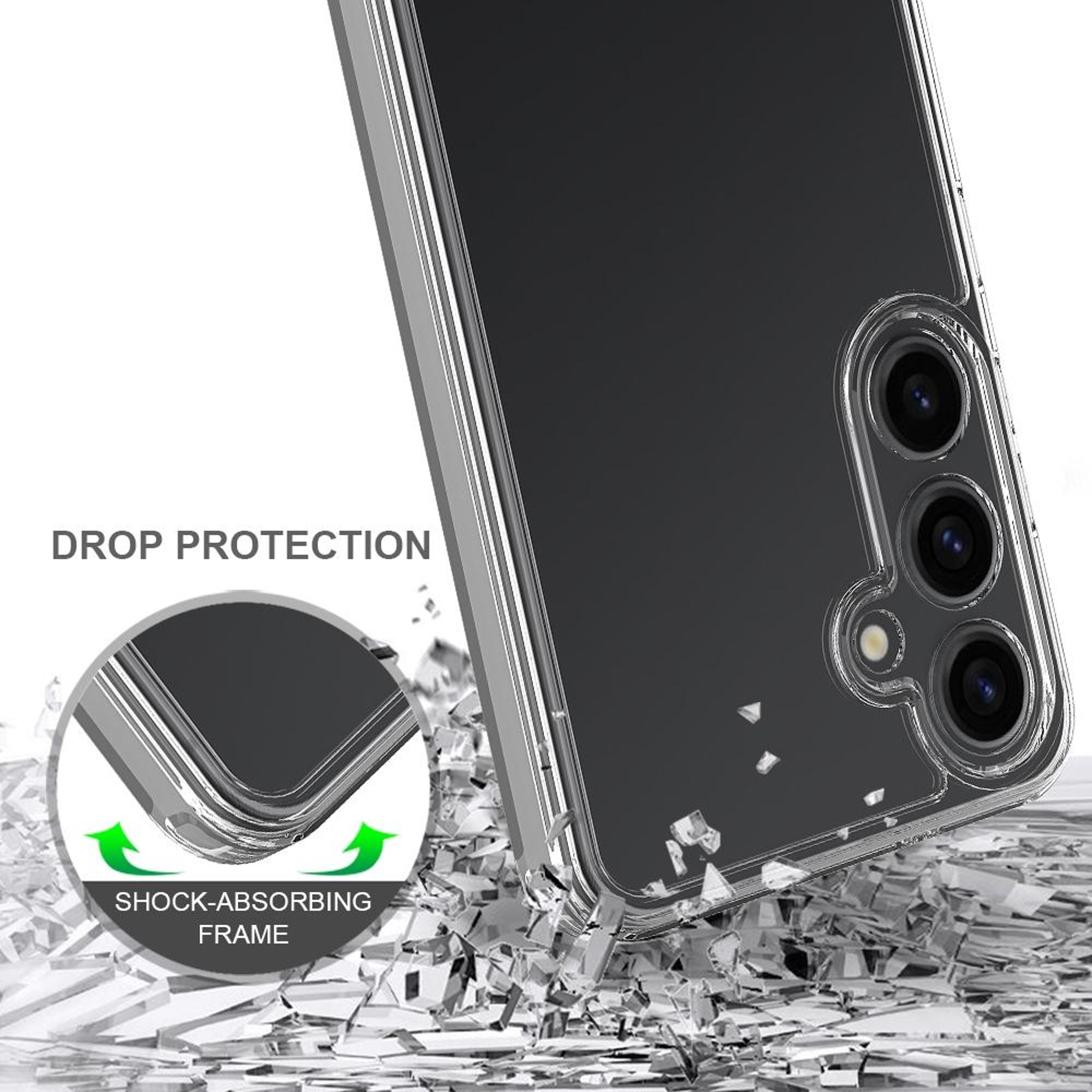 Samsung Galaxy S24 FE 5G Clear Phone Case Scratchproof Acrylic TPU Slim Protective Cover – view 5