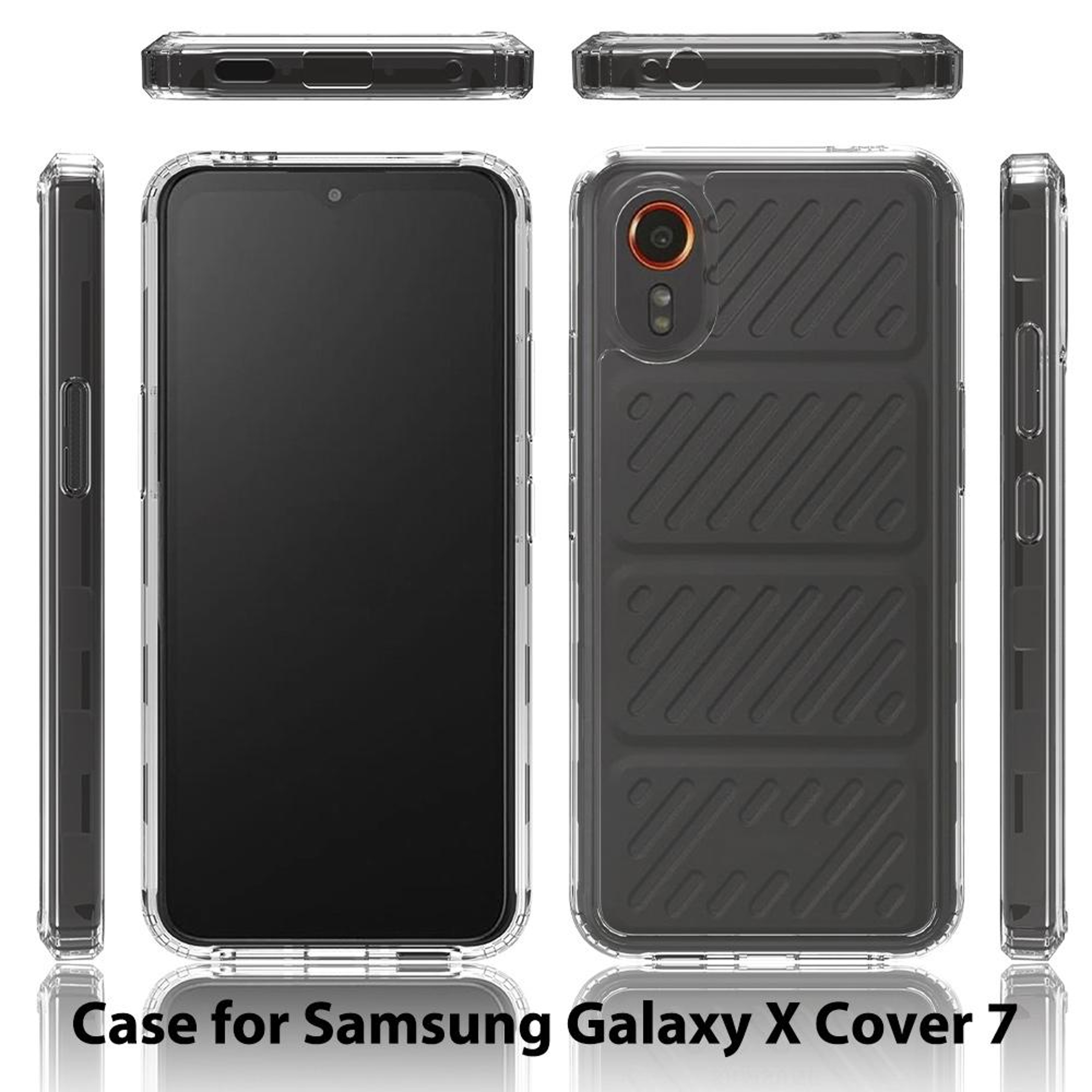 Samsung Galaxy XCover7 Clear Phone Case Scratchproof TPU Acrylic Protective Cover – view 2